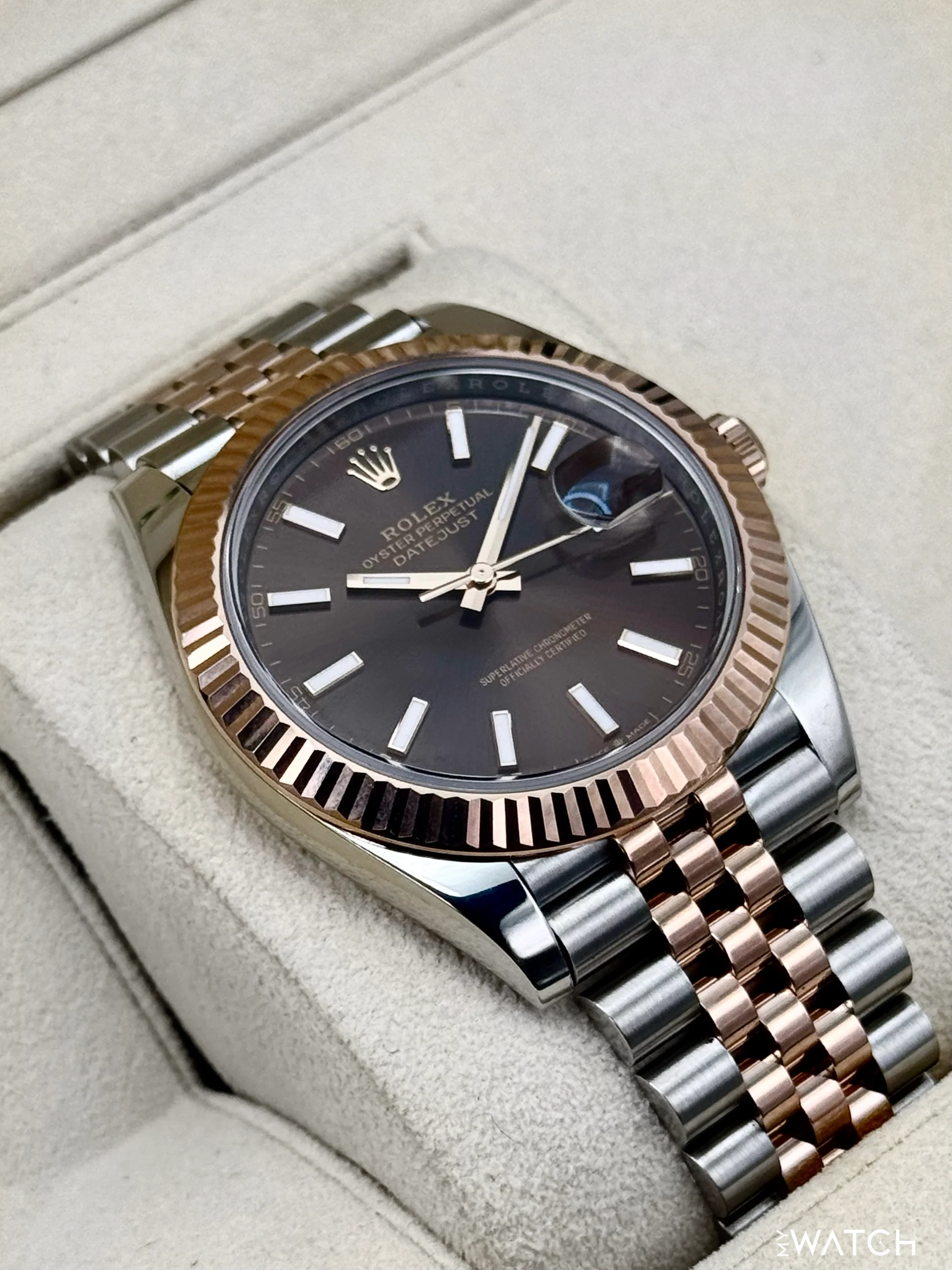 2025 Rolex Datejust 41mm 126331 Two-Tone Jubilee Chocolate Dial - Image 6
