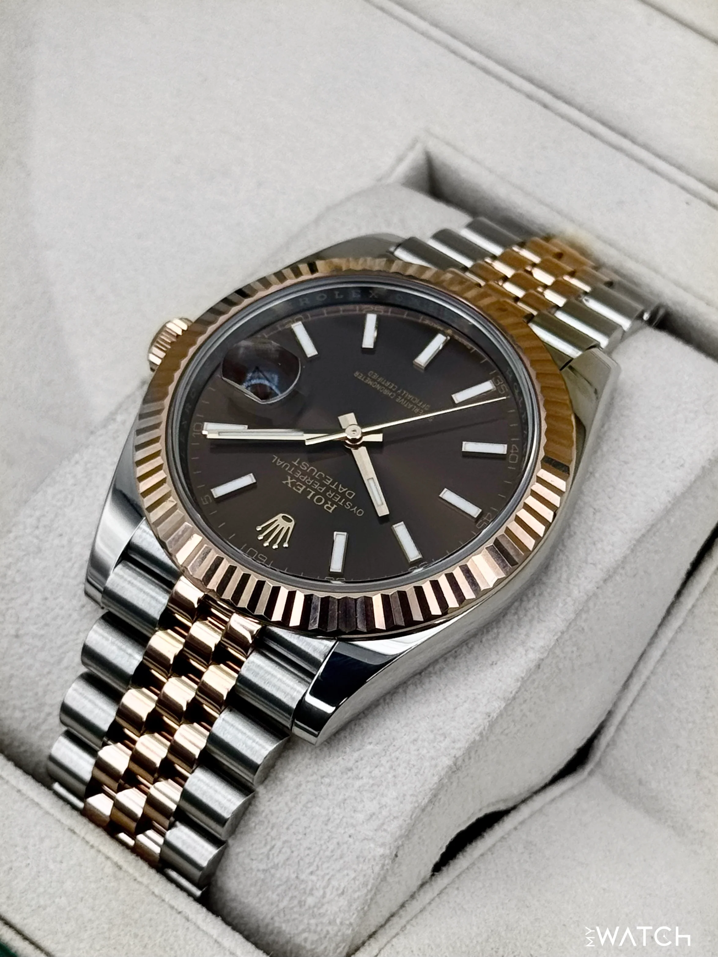 2025 Rolex Datejust 41mm 126331 Two-Tone Jubilee Chocolate Dial - Image 7