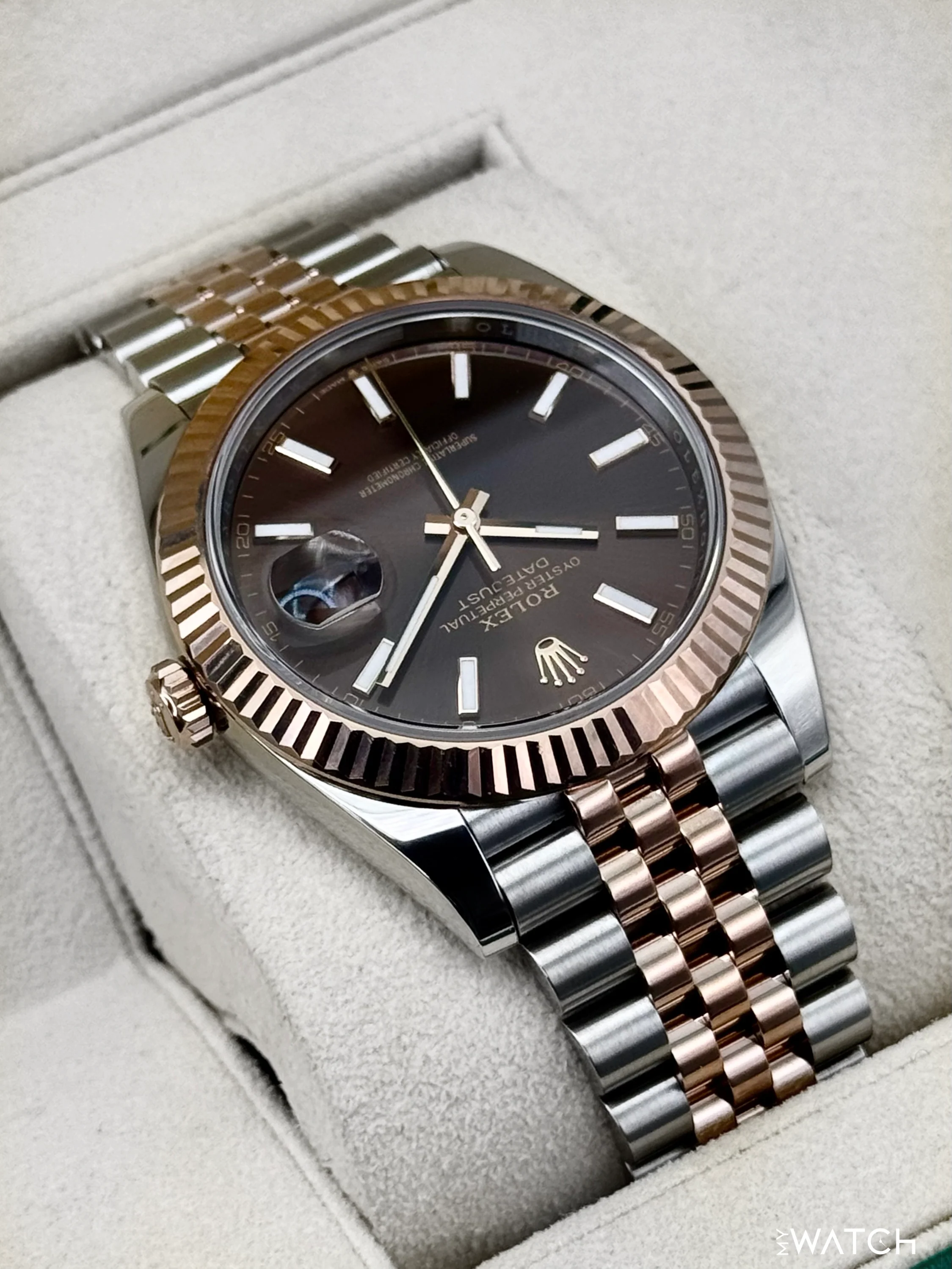 2025 Rolex Datejust 41mm 126331 Two-Tone Jubilee Chocolate Dial - Image 8