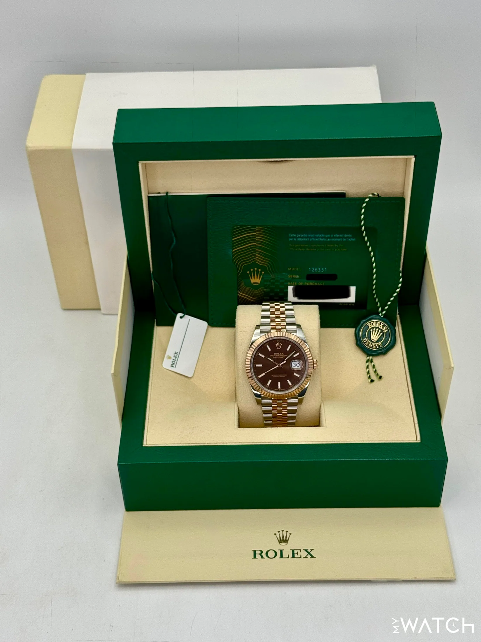 2025 Rolex Datejust 41mm 126331 Two-Tone Jubilee Chocolate Dial - Image 9