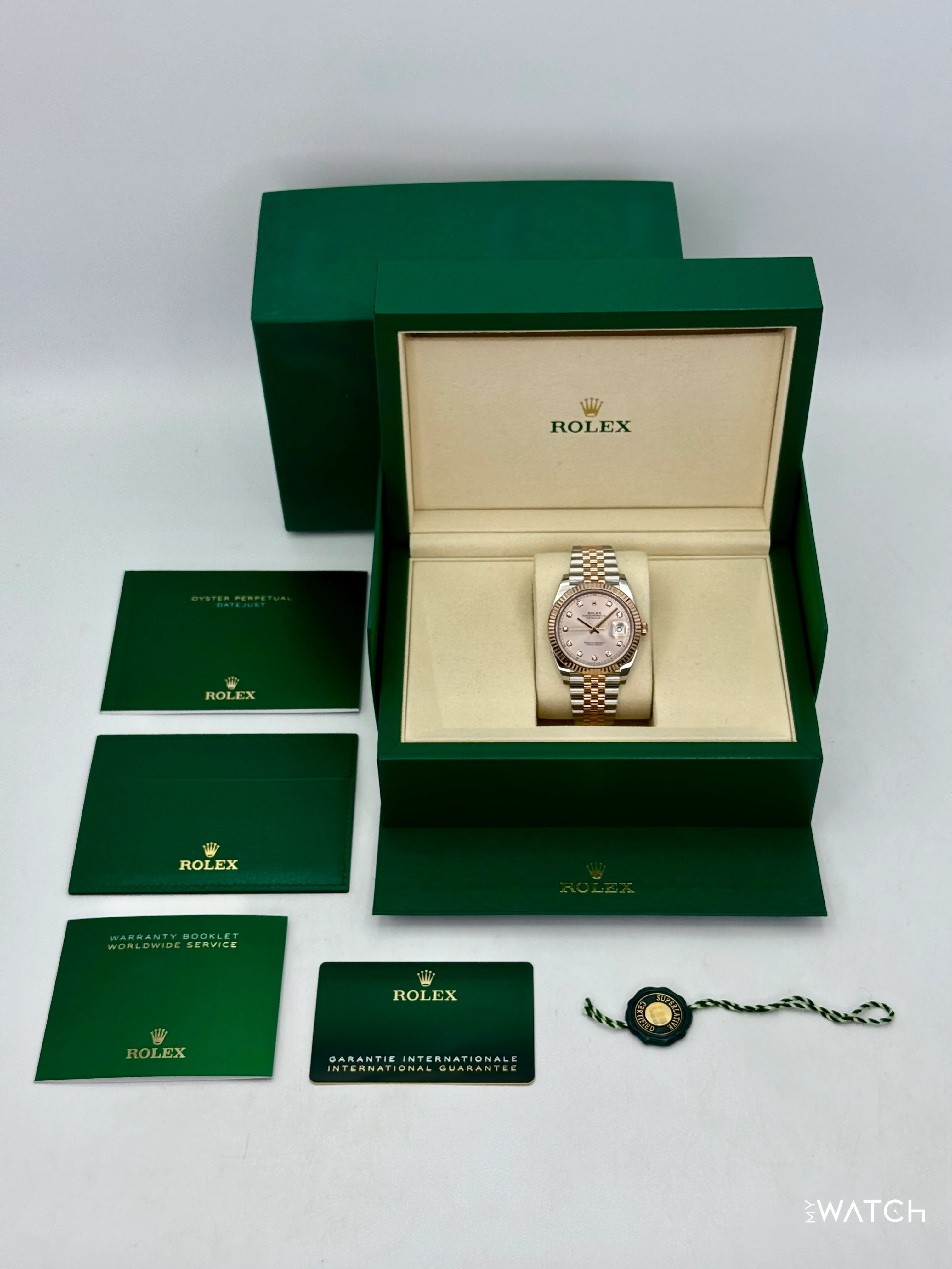 2025 Rolex Datejust 41mm 126331 Two-Tone Jubilee Sundust Diamond Dial - Image 10