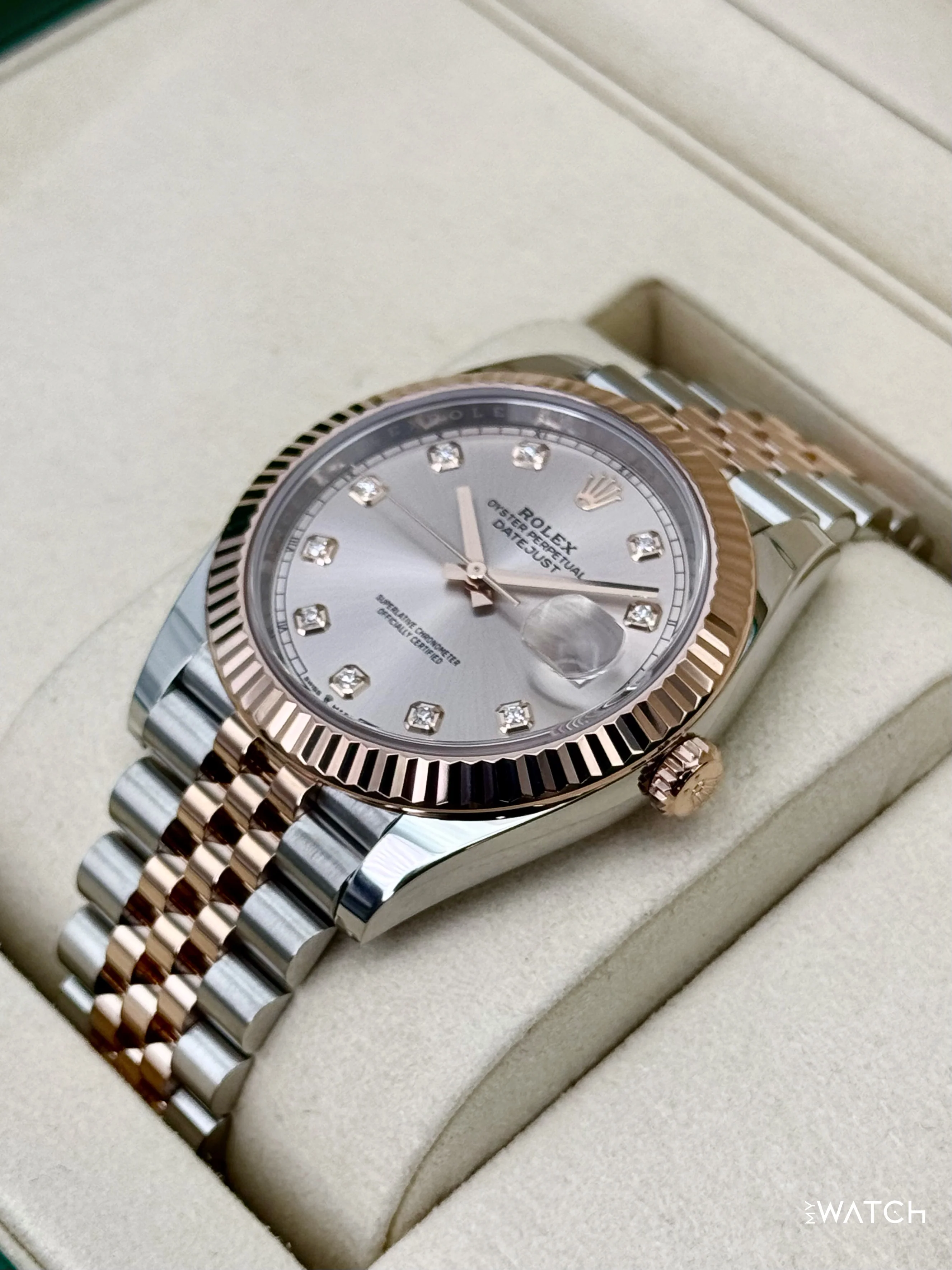 2025 Rolex Datejust 41mm 126331 Two-Tone Jubilee Sundust Diamond Dial - Image 5