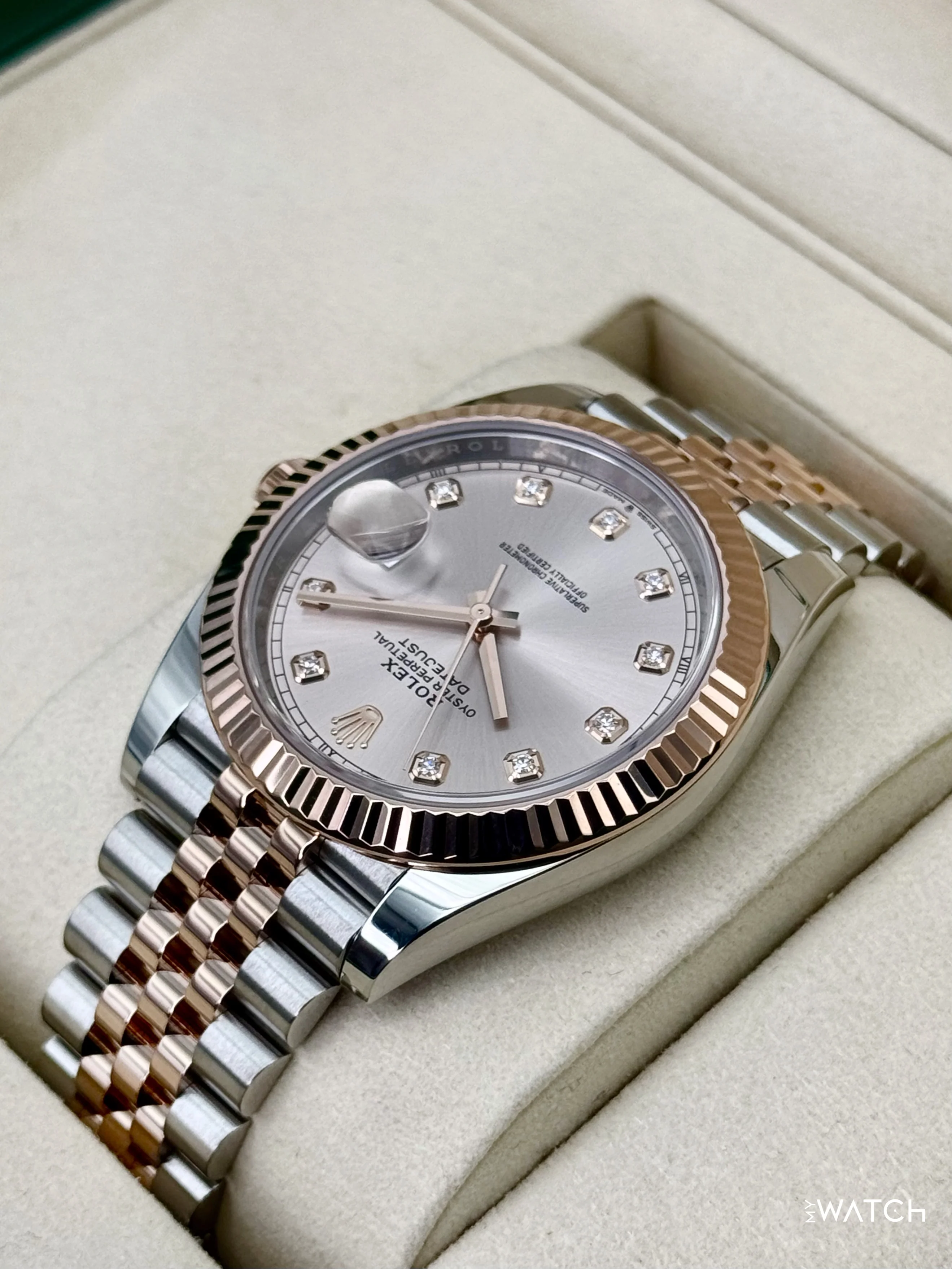 2025 Rolex Datejust 41mm 126331 Two-Tone Jubilee Sundust Diamond Dial - Image 7