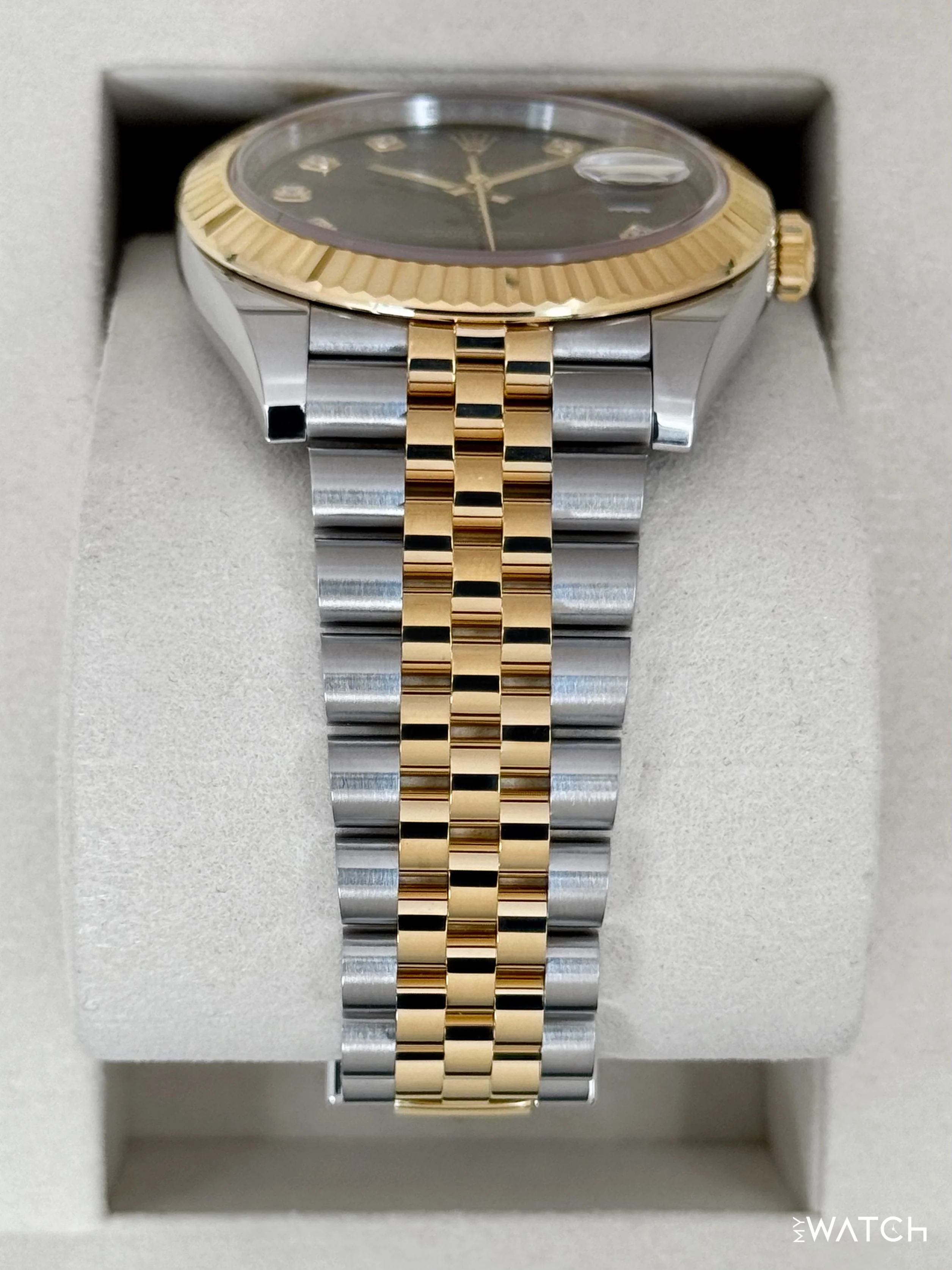 NEW 2025 Rolex Datejust 41mm 126333 Two-Tone Jubilee Black Dial - Image 3