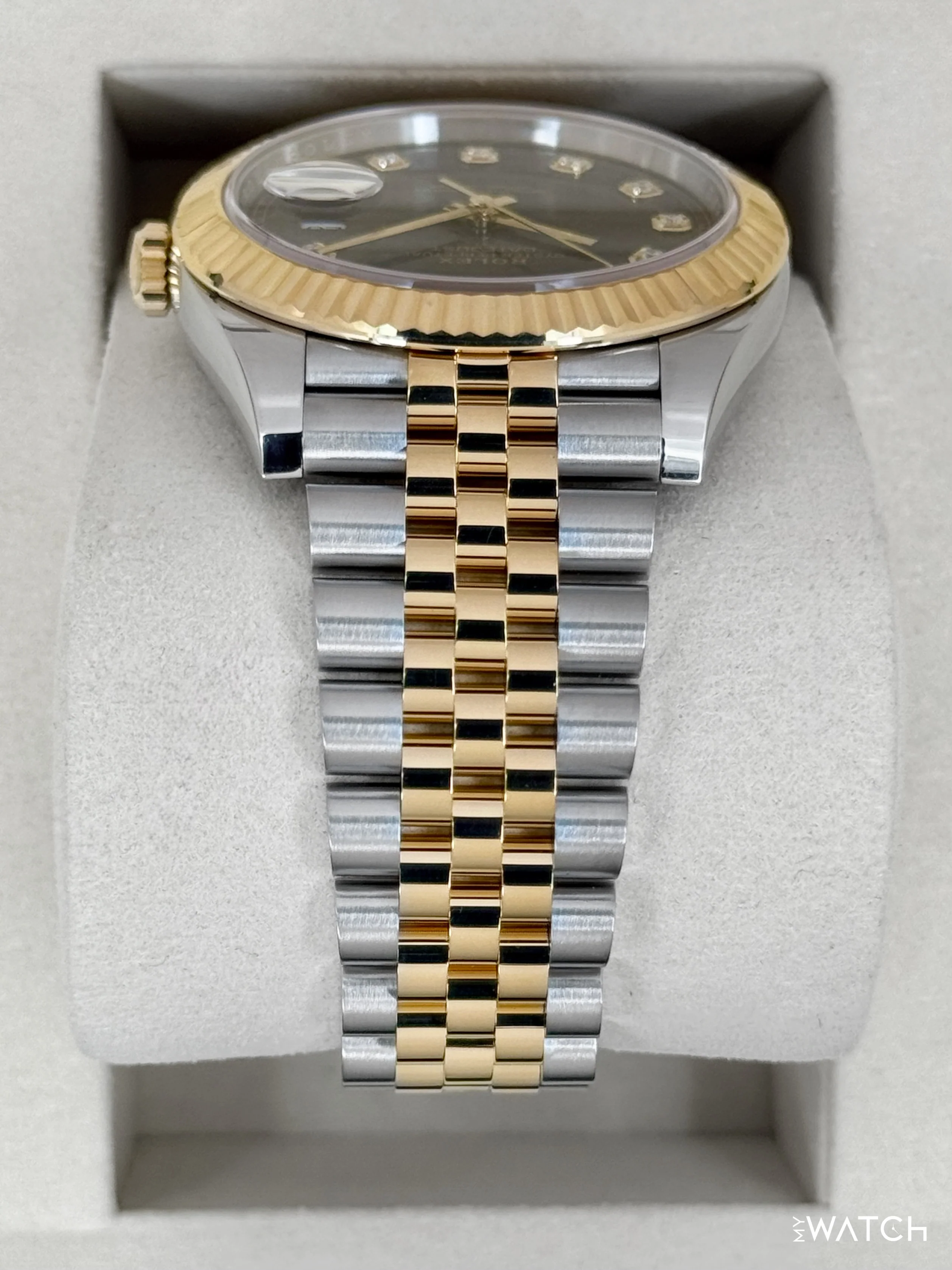 NEW 2025 Rolex Datejust 41mm 126333 Two-Tone Jubilee Black Dial - Image 4