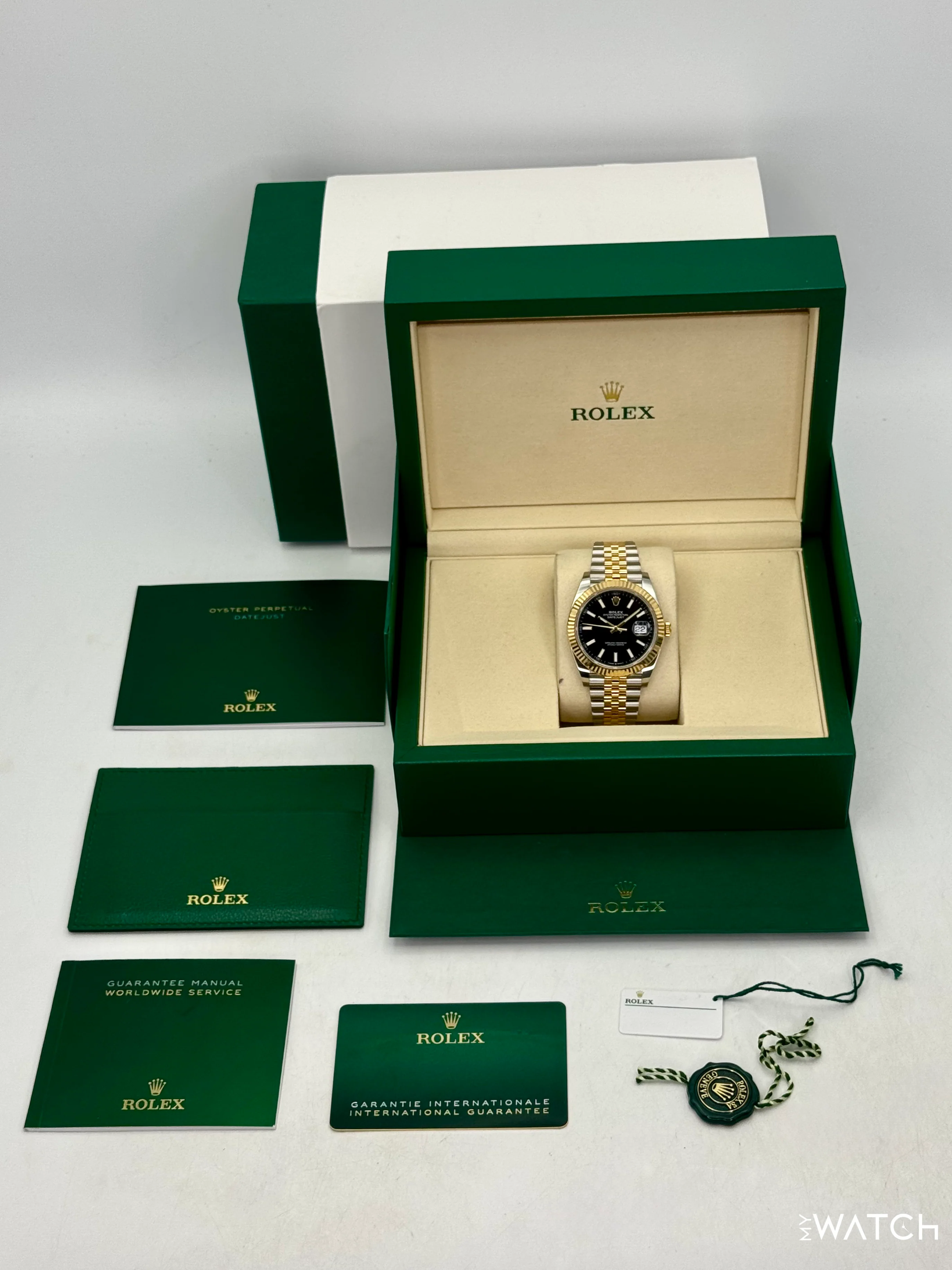 2025 Rolex Datejust 41mm 126333 Two-Tone Jubilee Black Dial - Image 10