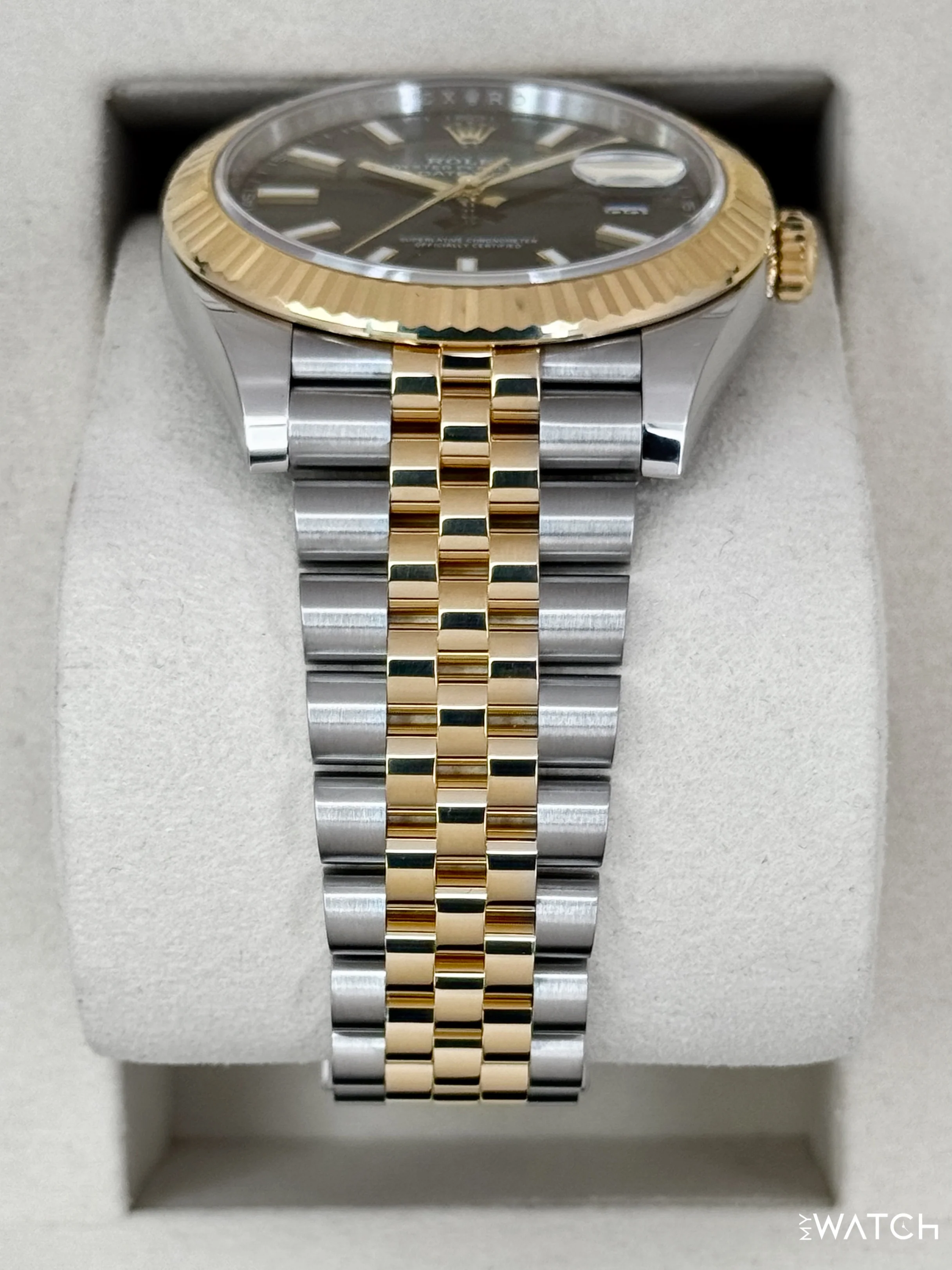 2025 Rolex Datejust 41mm 126333 Two-Tone Jubilee Black Dial - Image 3