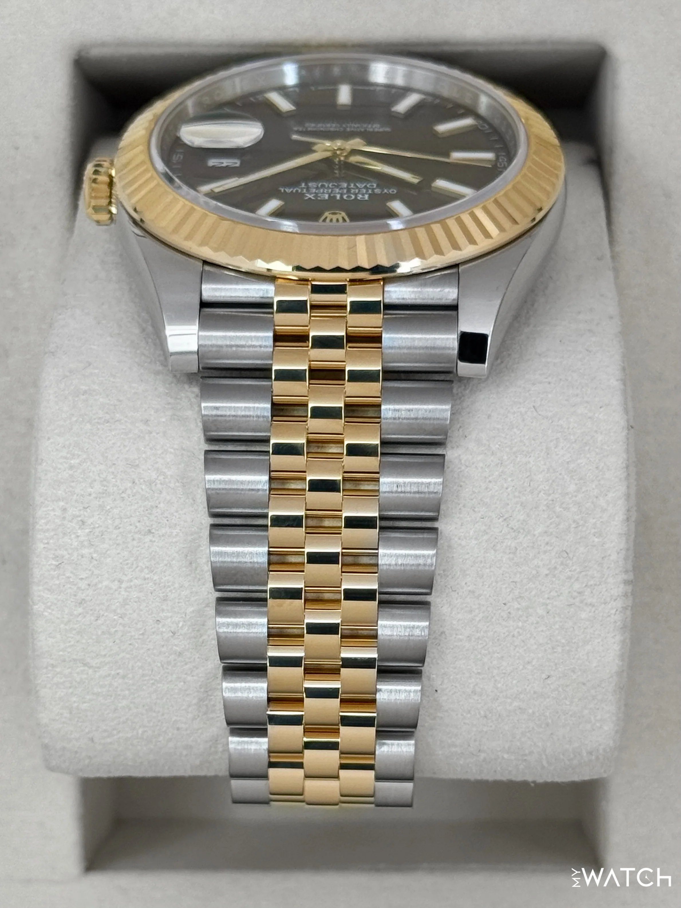 2025 Rolex Datejust 41mm 126333 Two-Tone Jubilee Black Dial - Image 4