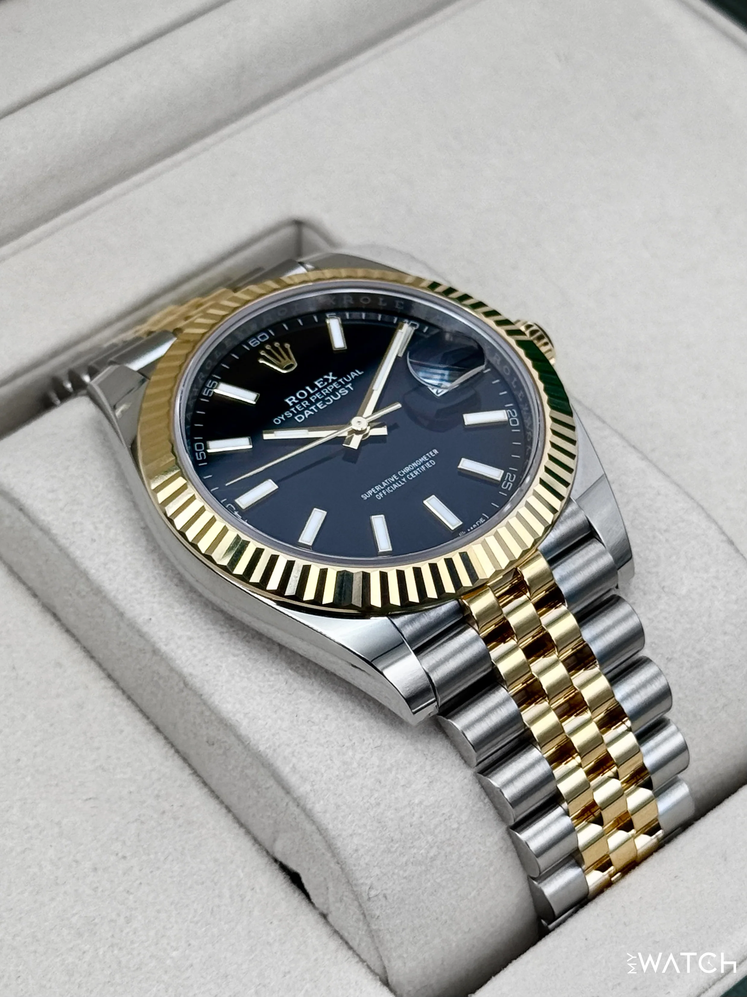 2025 Rolex Datejust 41mm 126333 Two-Tone Jubilee Black Dial - Image 6