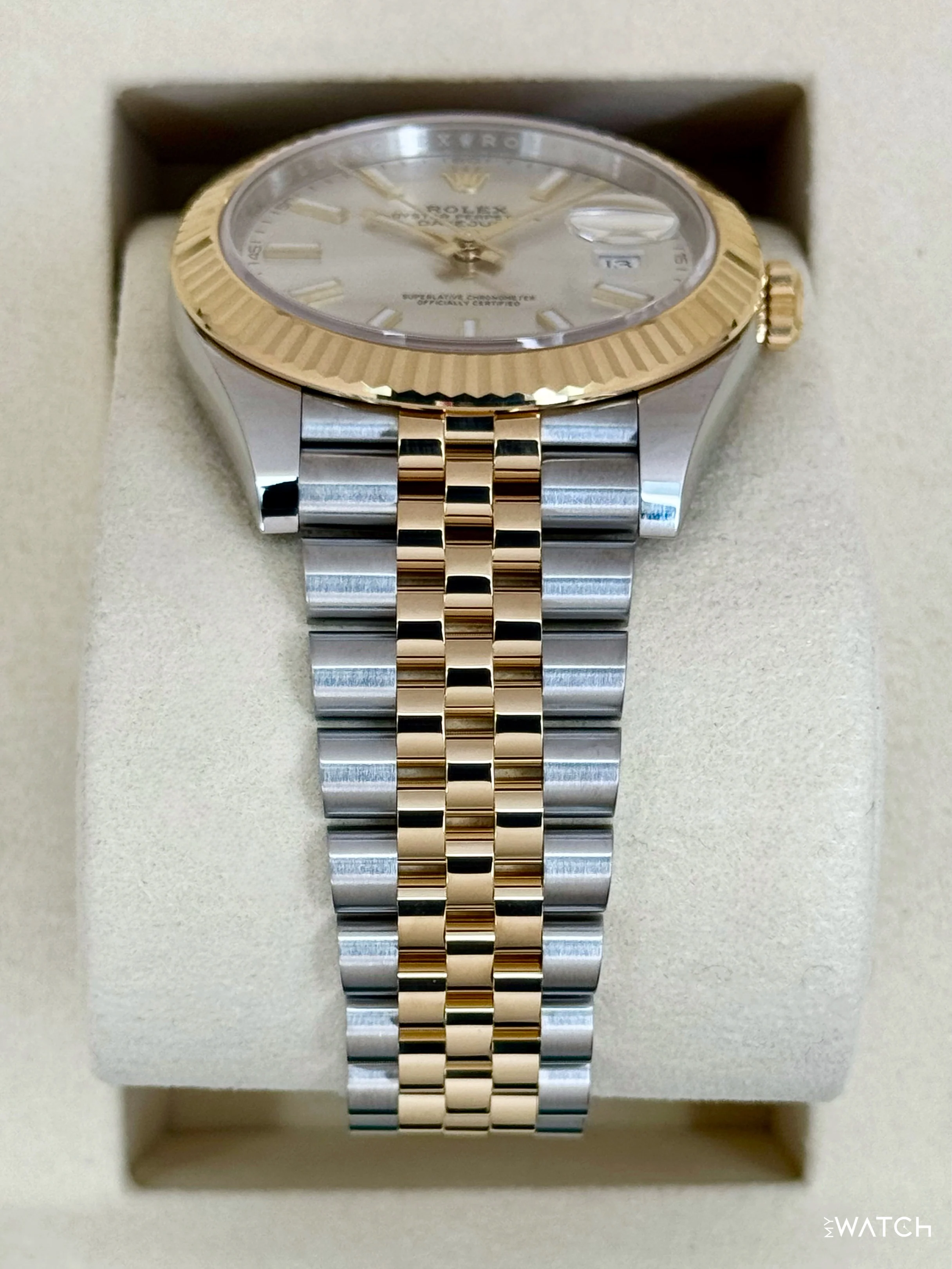 2025 Rolex Datejust 41mm 126333 Two-Tone Jubilee Silver Dial - Image 3