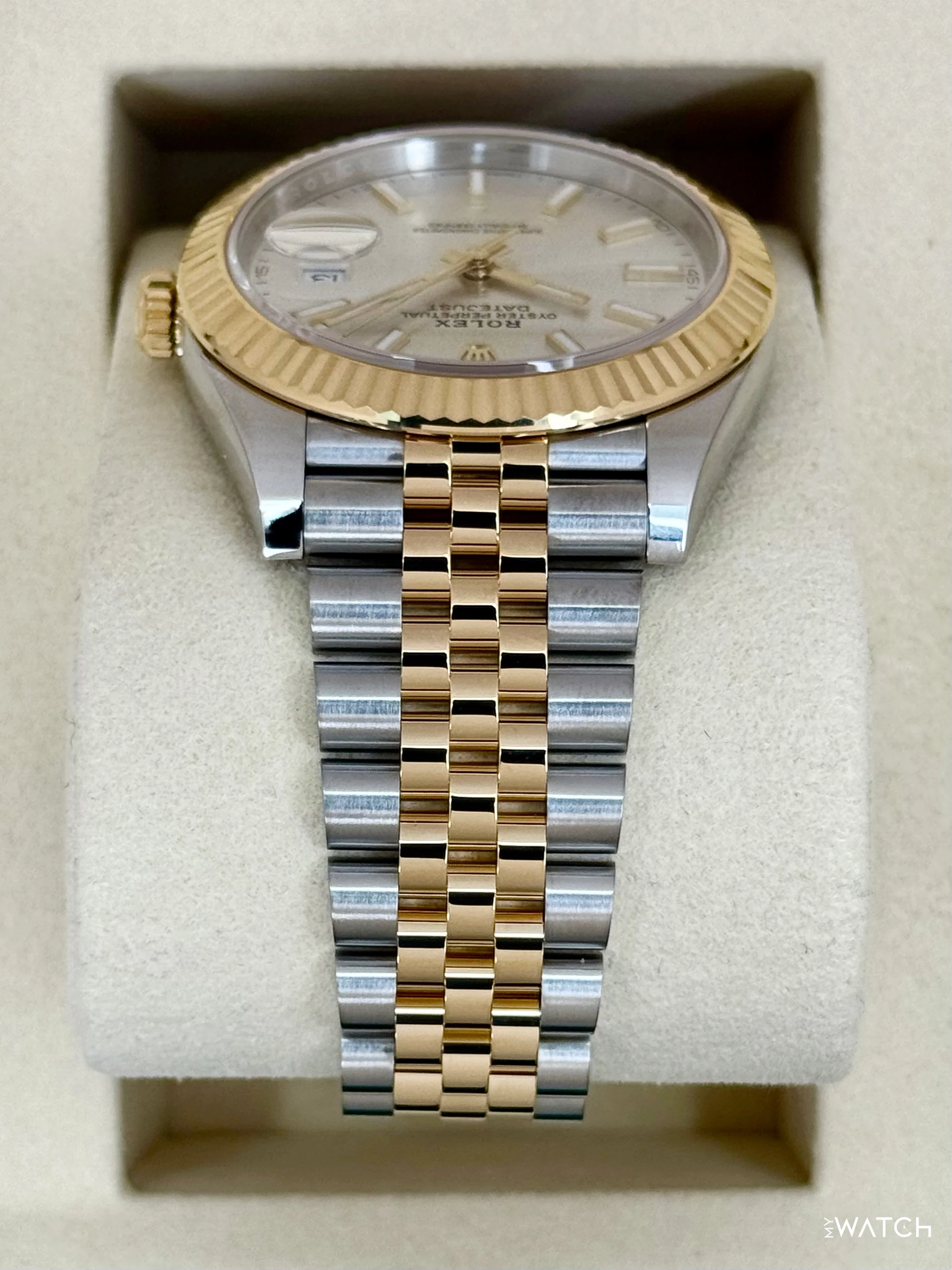 2025 Rolex Datejust 41mm 126333 Two-Tone Jubilee Silver Dial - Image 4