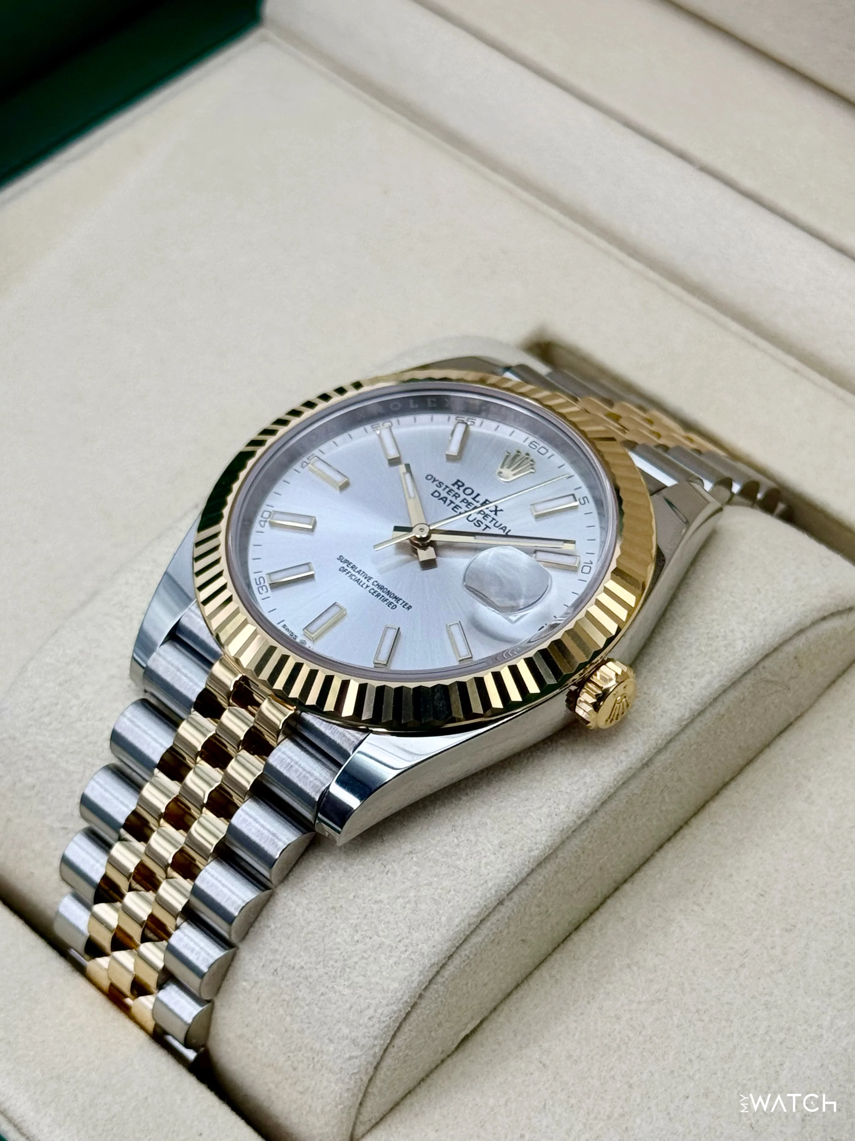 2025 Rolex Datejust 41mm 126333 Two-Tone Jubilee Silver Dial - Image 5