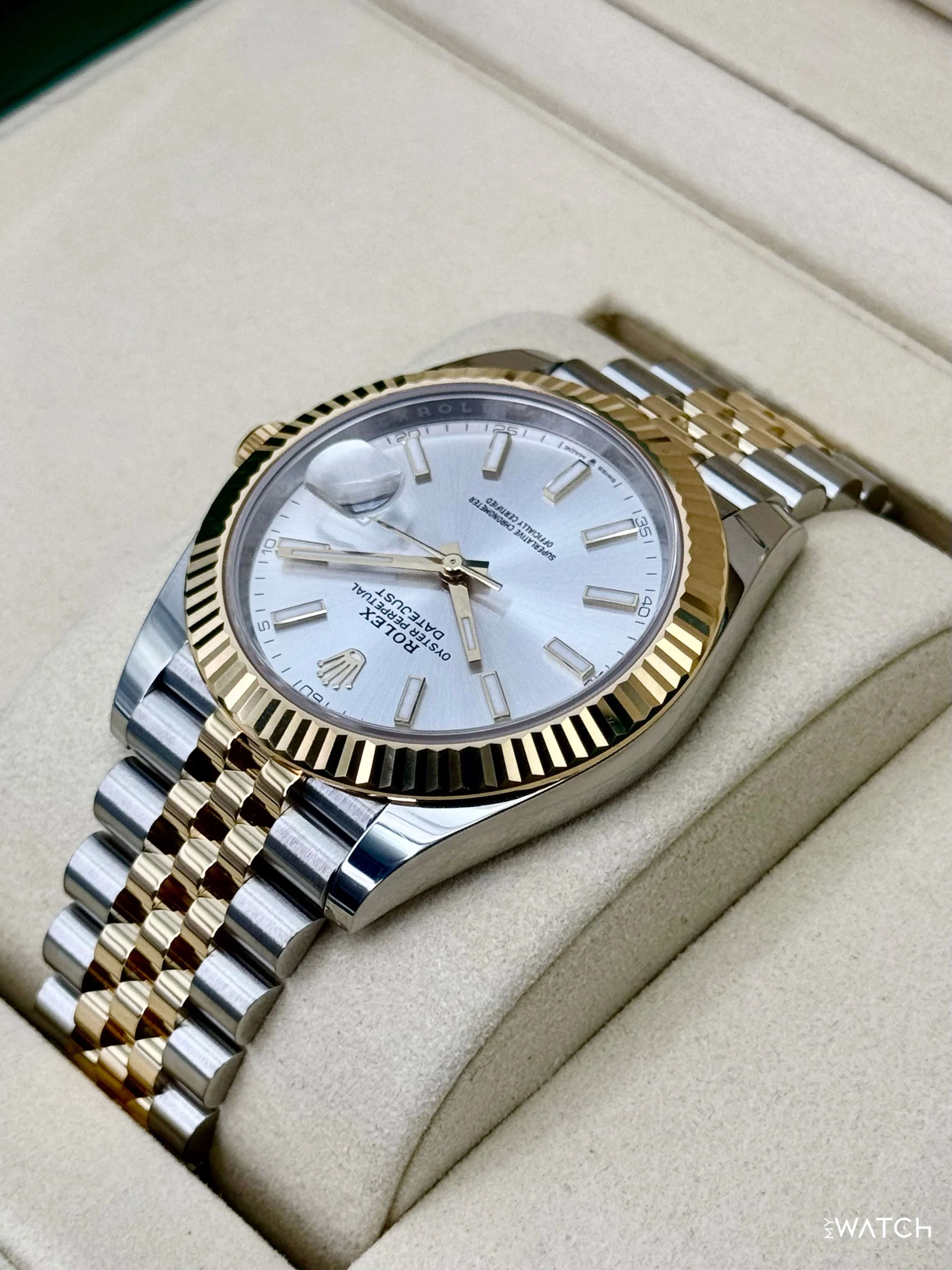 2025 Rolex Datejust 41mm 126333 Two-Tone Jubilee Silver Dial - Image 7