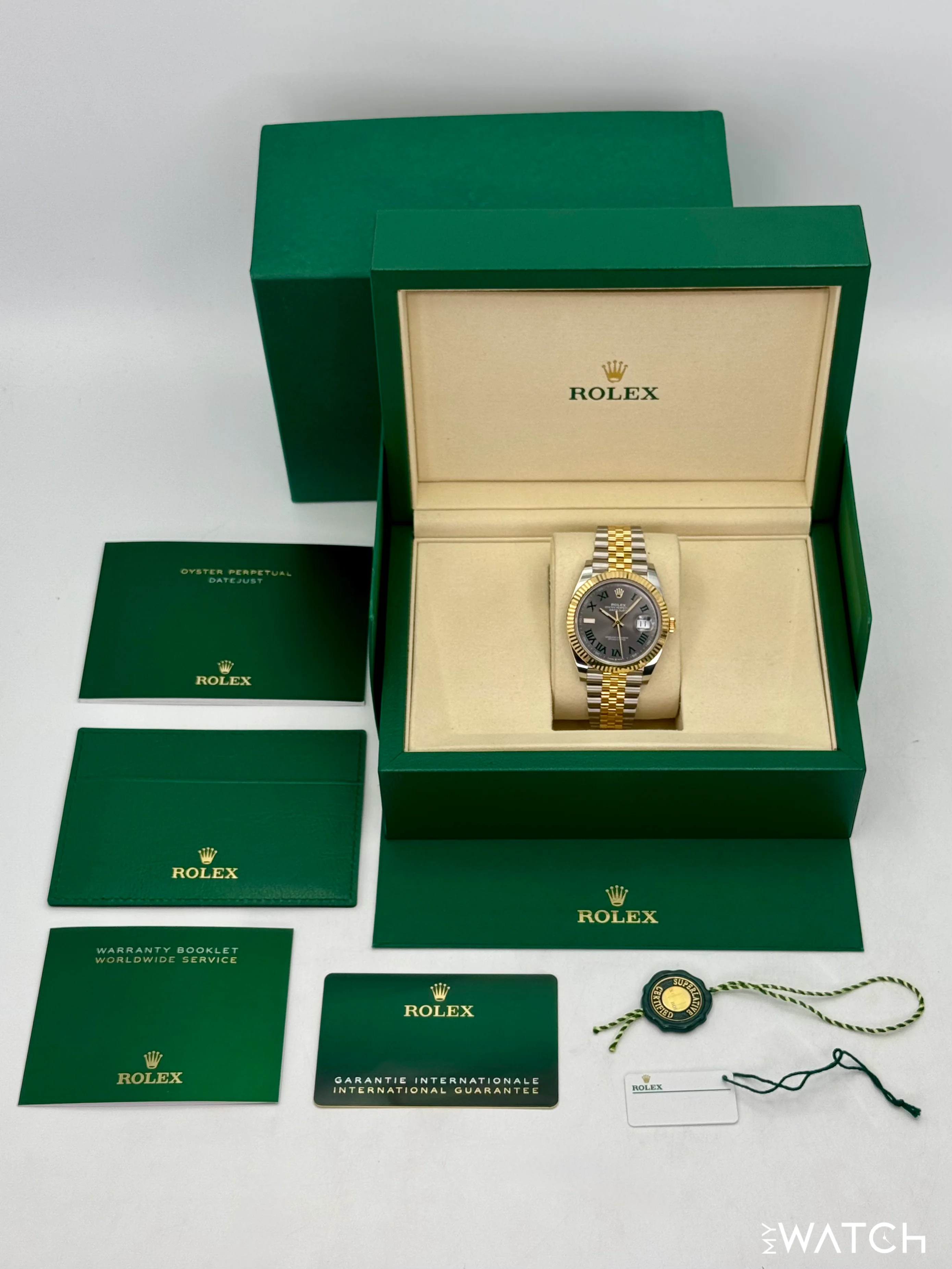 2025 Rolex Datejust 41mm 126333 Two-Tone Jubilee Wimbledon Dial - Image 10