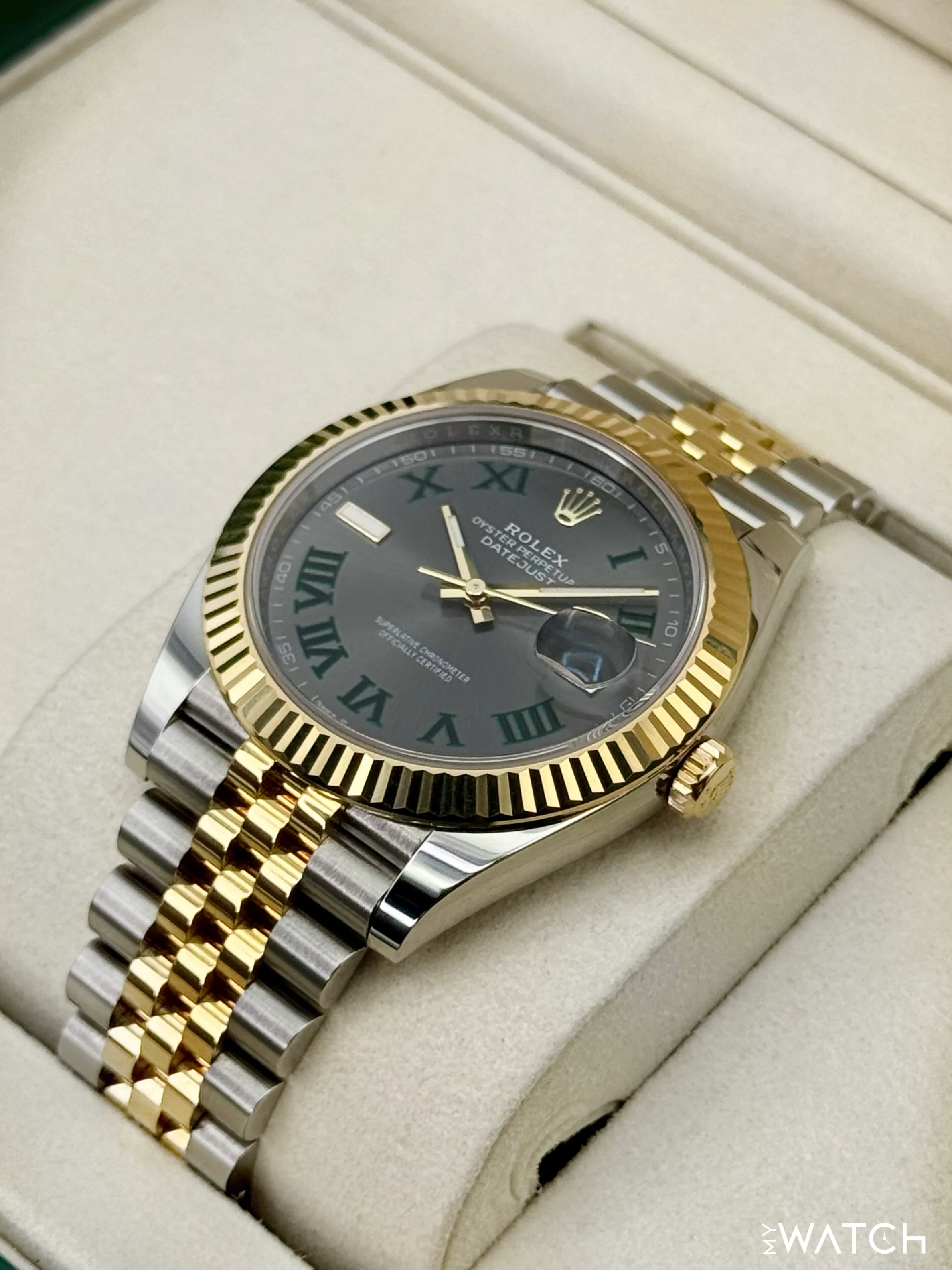 2025 Rolex Datejust 41mm 126333 Two-Tone Jubilee Wimbledon Dial - Image 5