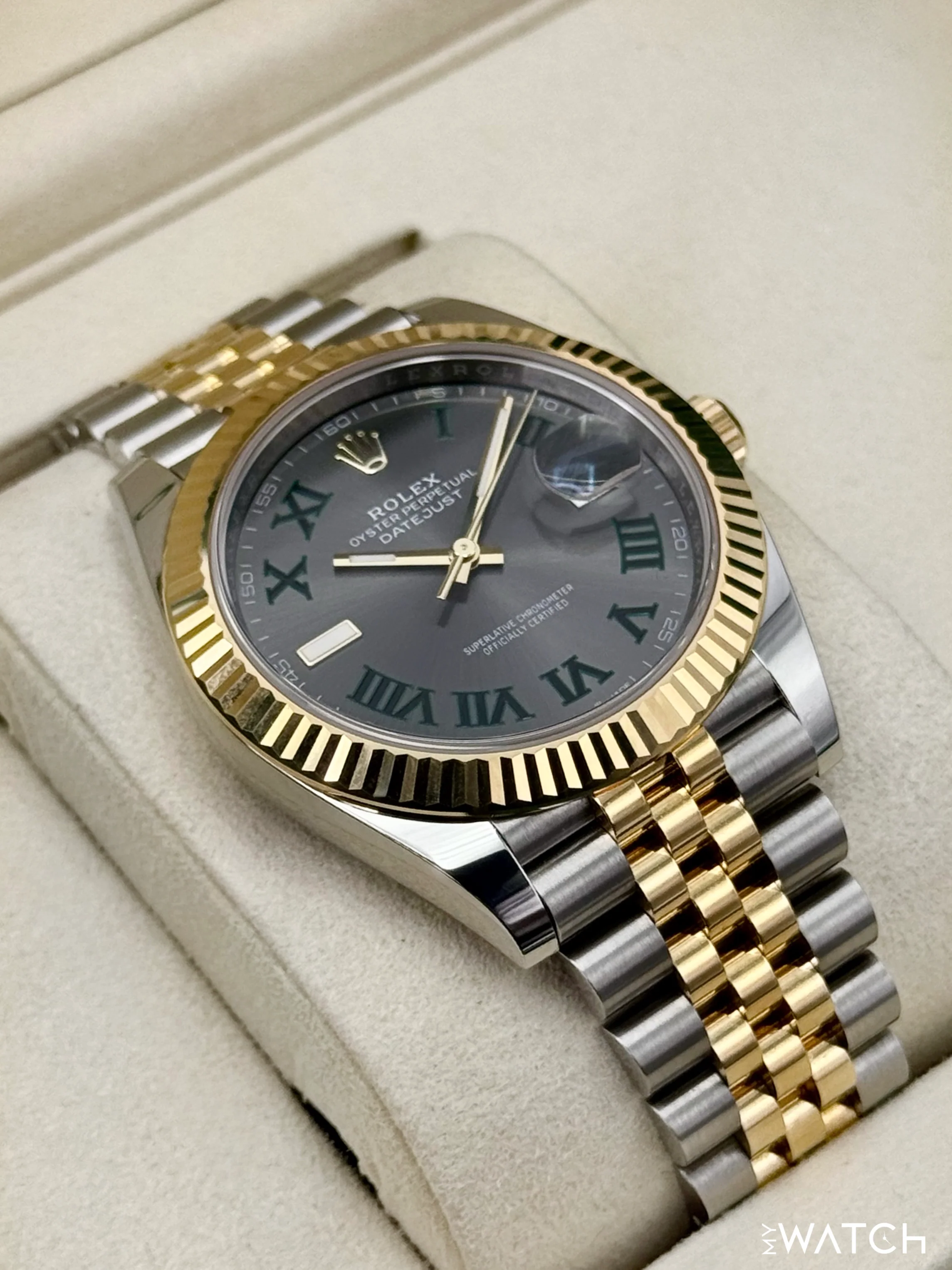 2025 Rolex Datejust 41mm 126333 Two-Tone Jubilee Wimbledon Dial - Image 6