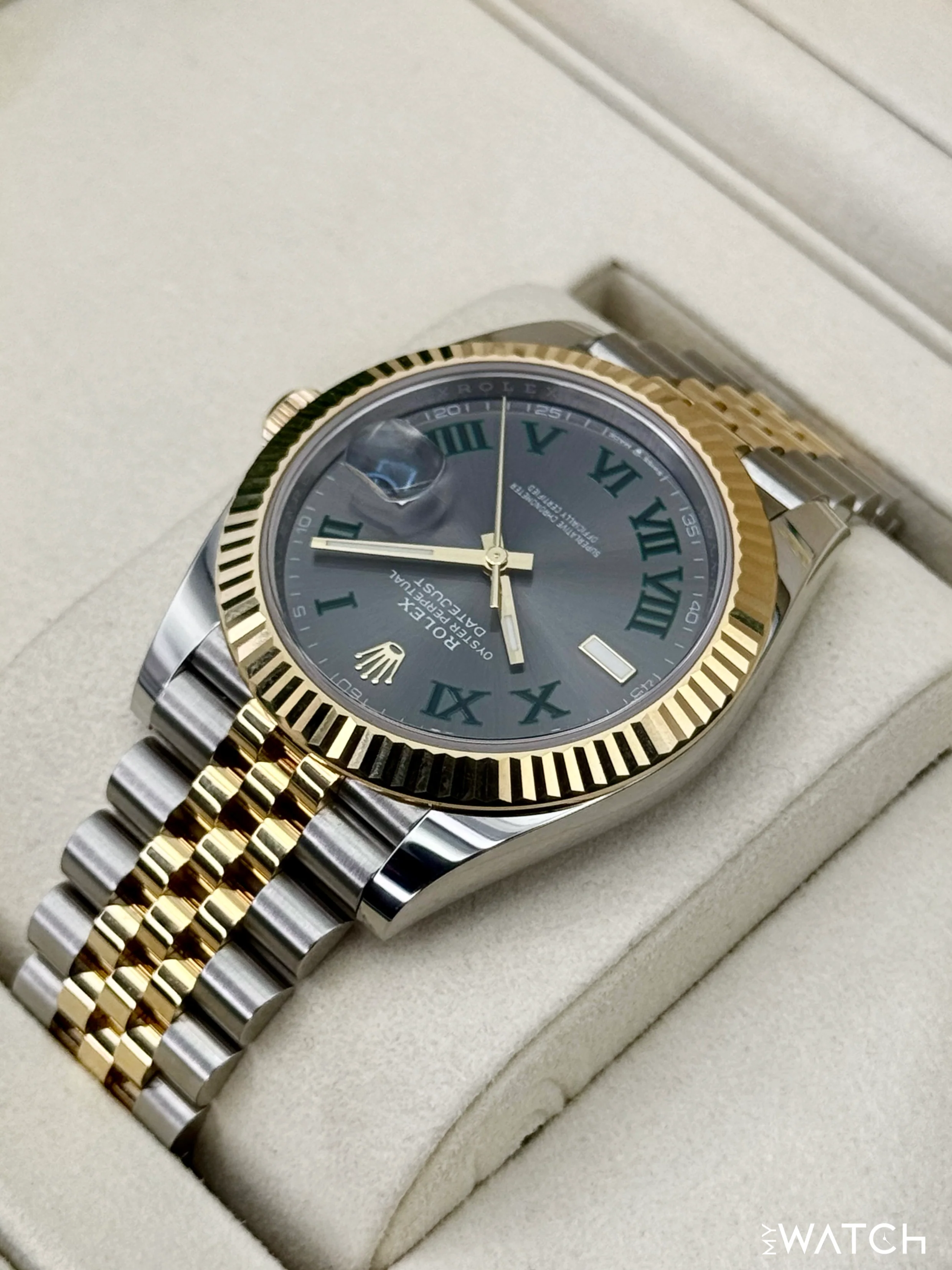 2025 Rolex Datejust 41mm 126333 Two-Tone Jubilee Wimbledon Dial - Image 7