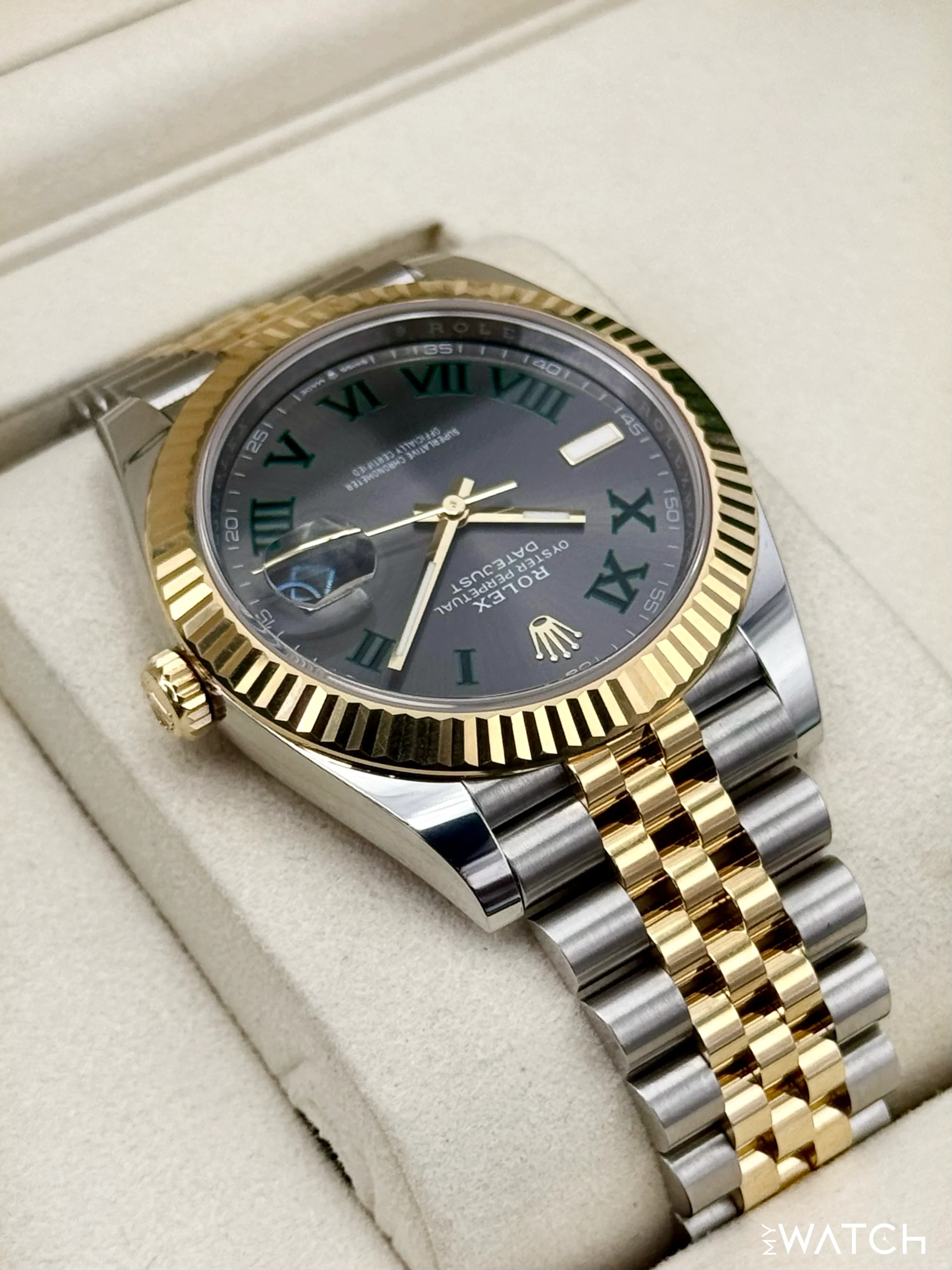 2025 Rolex Datejust 41mm 126333 Two-Tone Jubilee Wimbledon Dial - Image 8