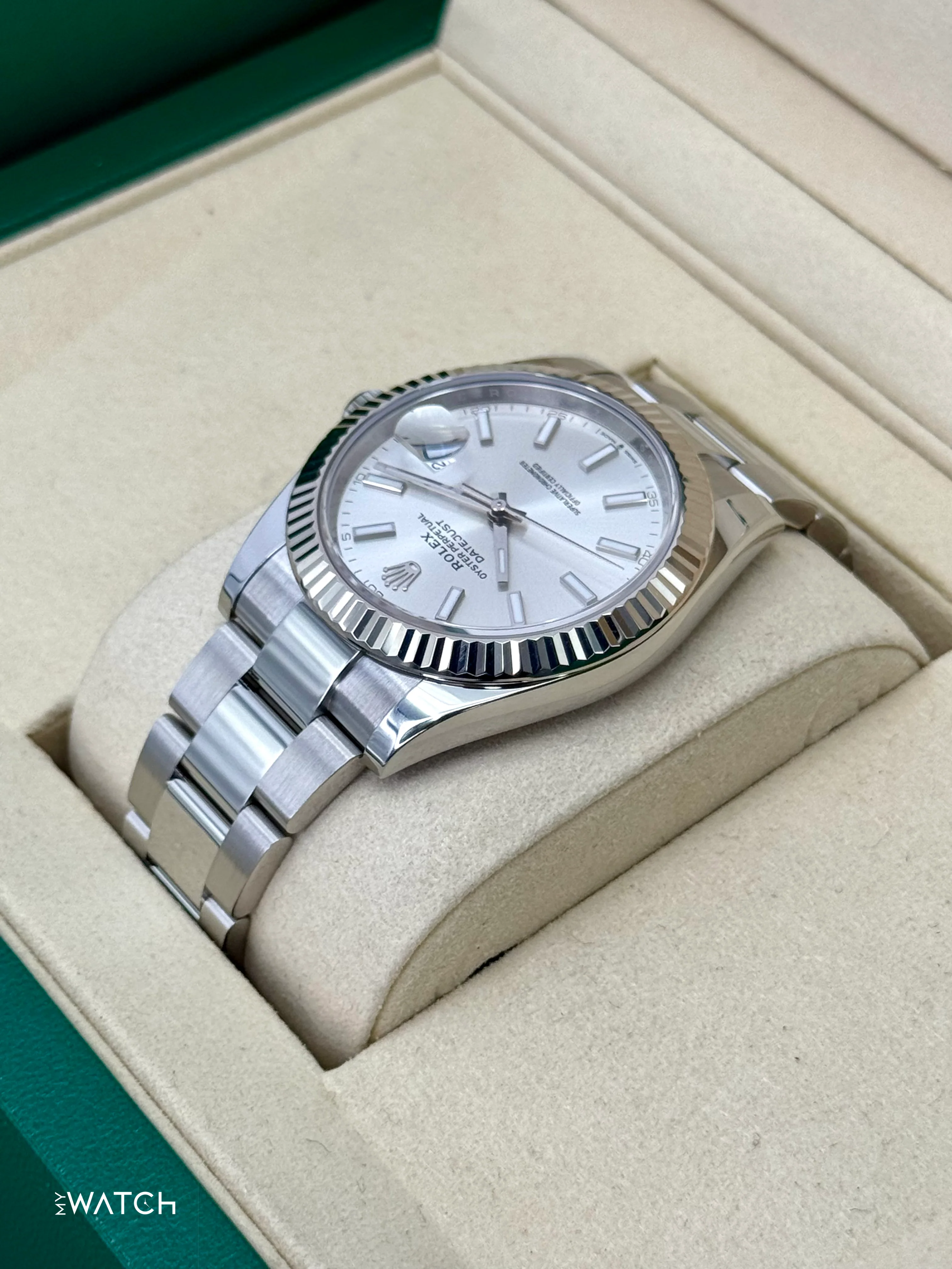2025 Rolex Datejust 41mm 126334 Stainless Steel Oyster Silver Dial - Image 7