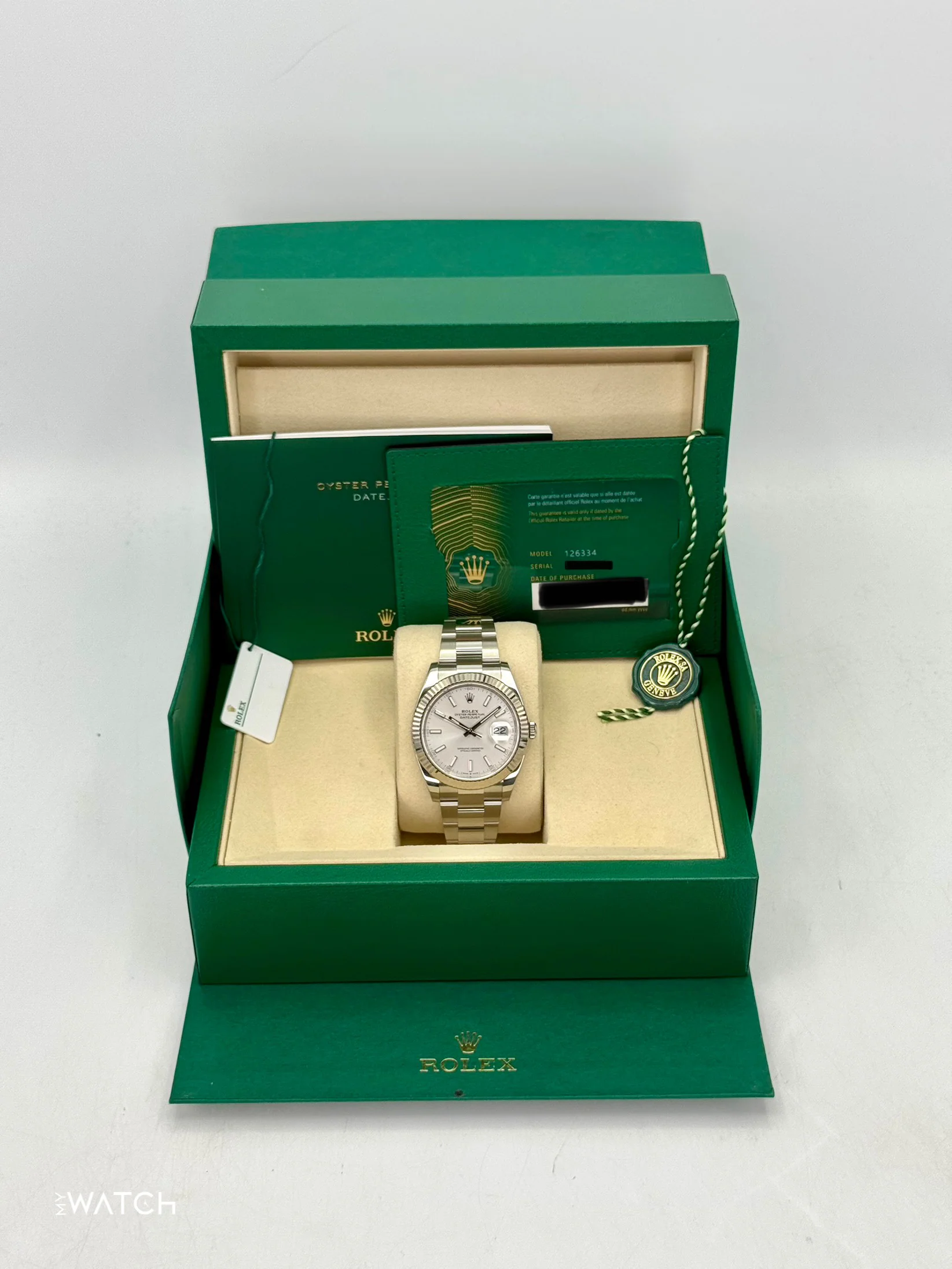 2025 Rolex Datejust 41mm 126334 Stainless Steel Oyster Silver Dial - Image 9