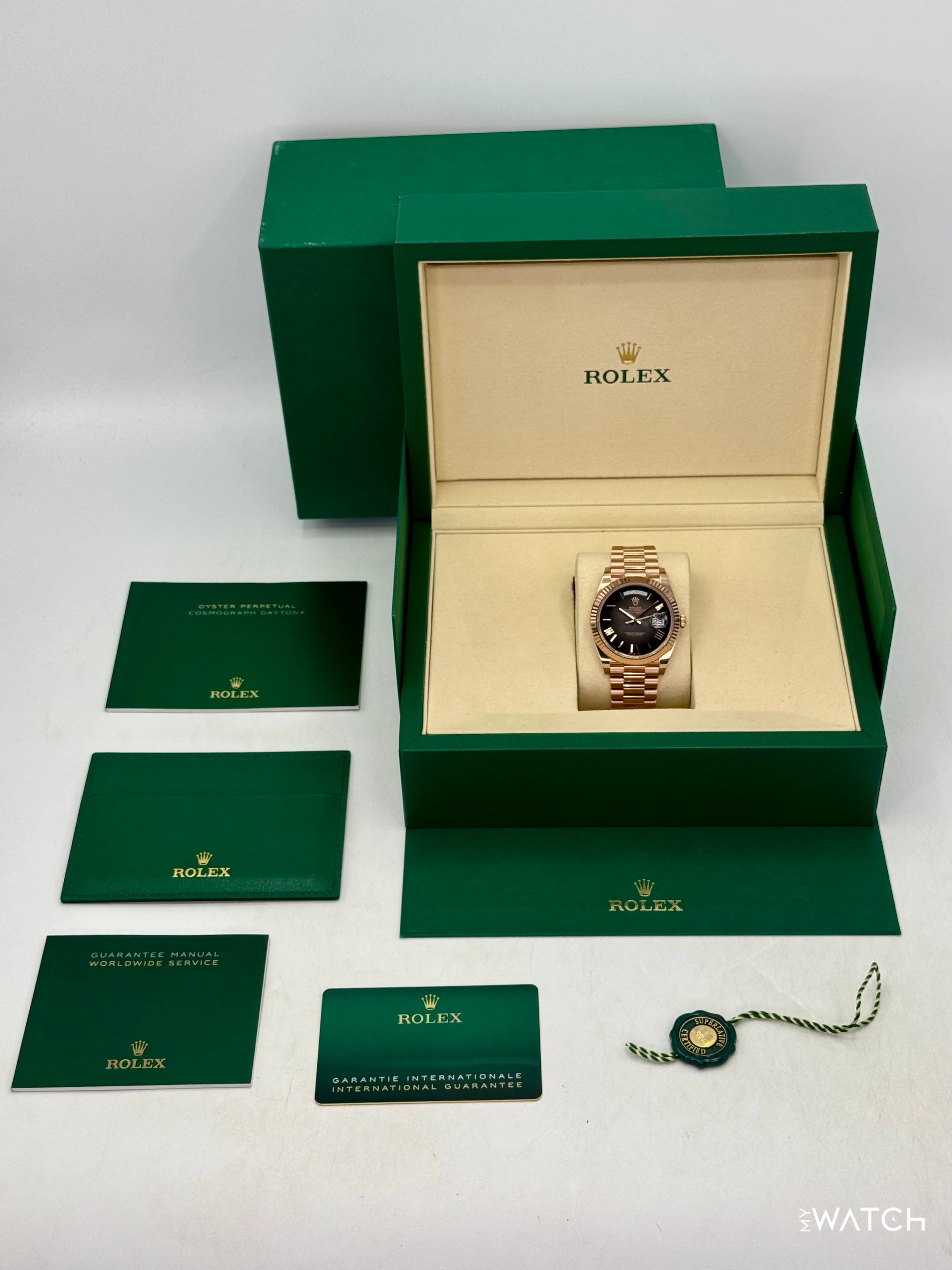 2025 Rolex Day-Date 40mm 228235 Presidential Slate Ombre Dial - Image 10