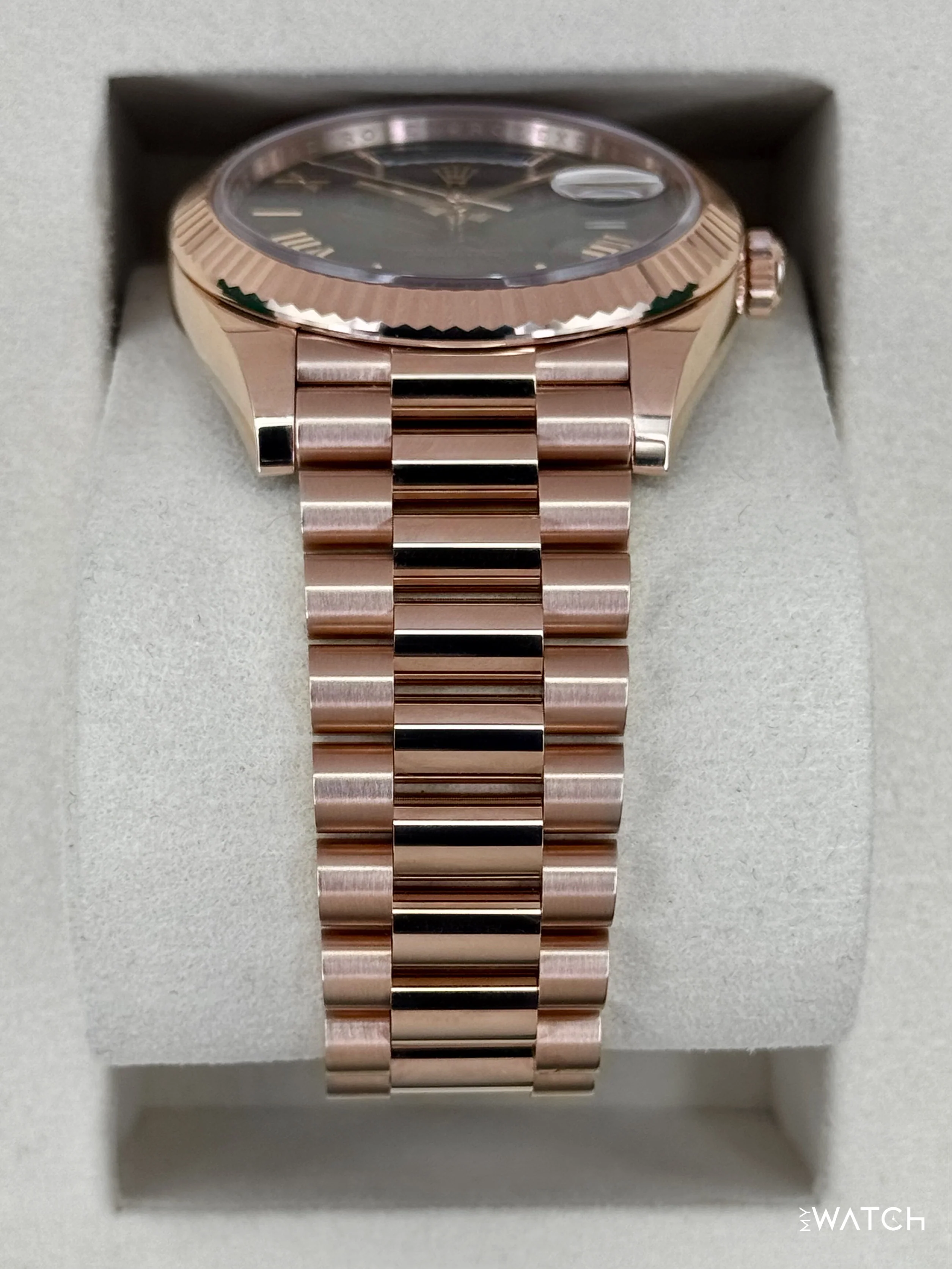 2025 Rolex Day-Date 40mm 228235 Presidential Slate Ombre Dial - Image 3