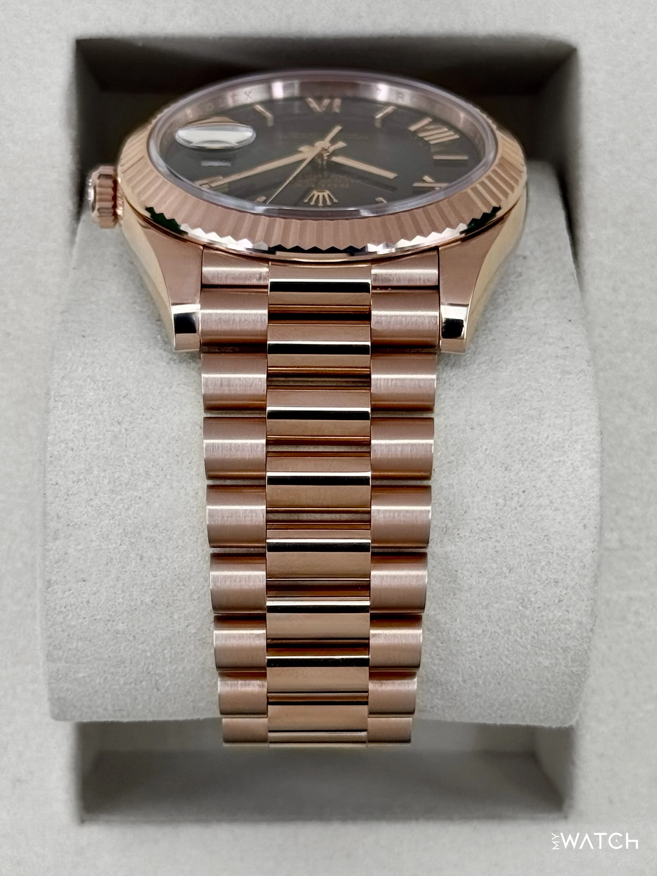 2025 Rolex Day-Date 40mm 228235 Presidential Slate Ombre Dial - Image 4