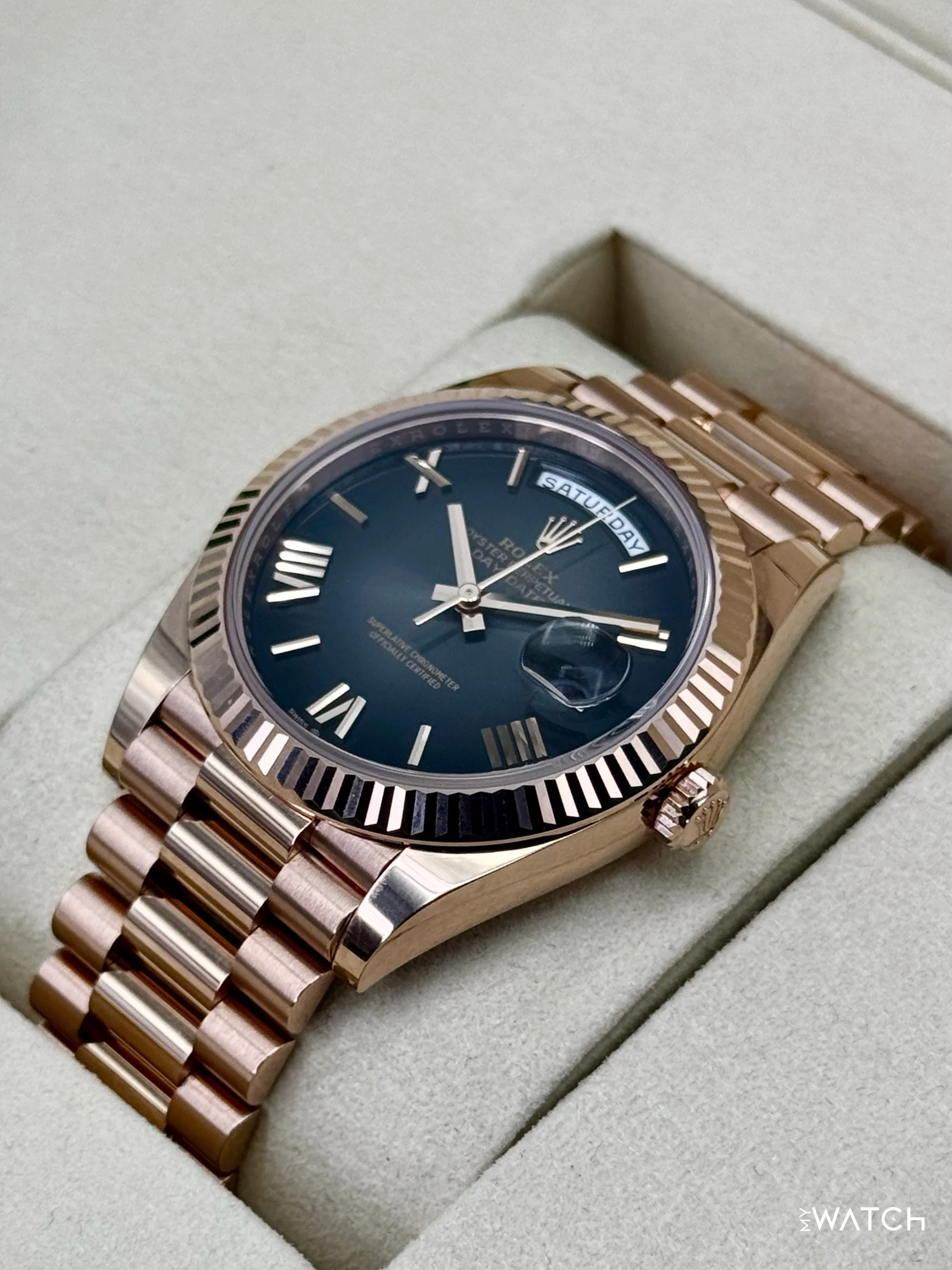 2025 Rolex Day-Date 40mm 228235 Presidential Slate Ombre Dial - Image 5