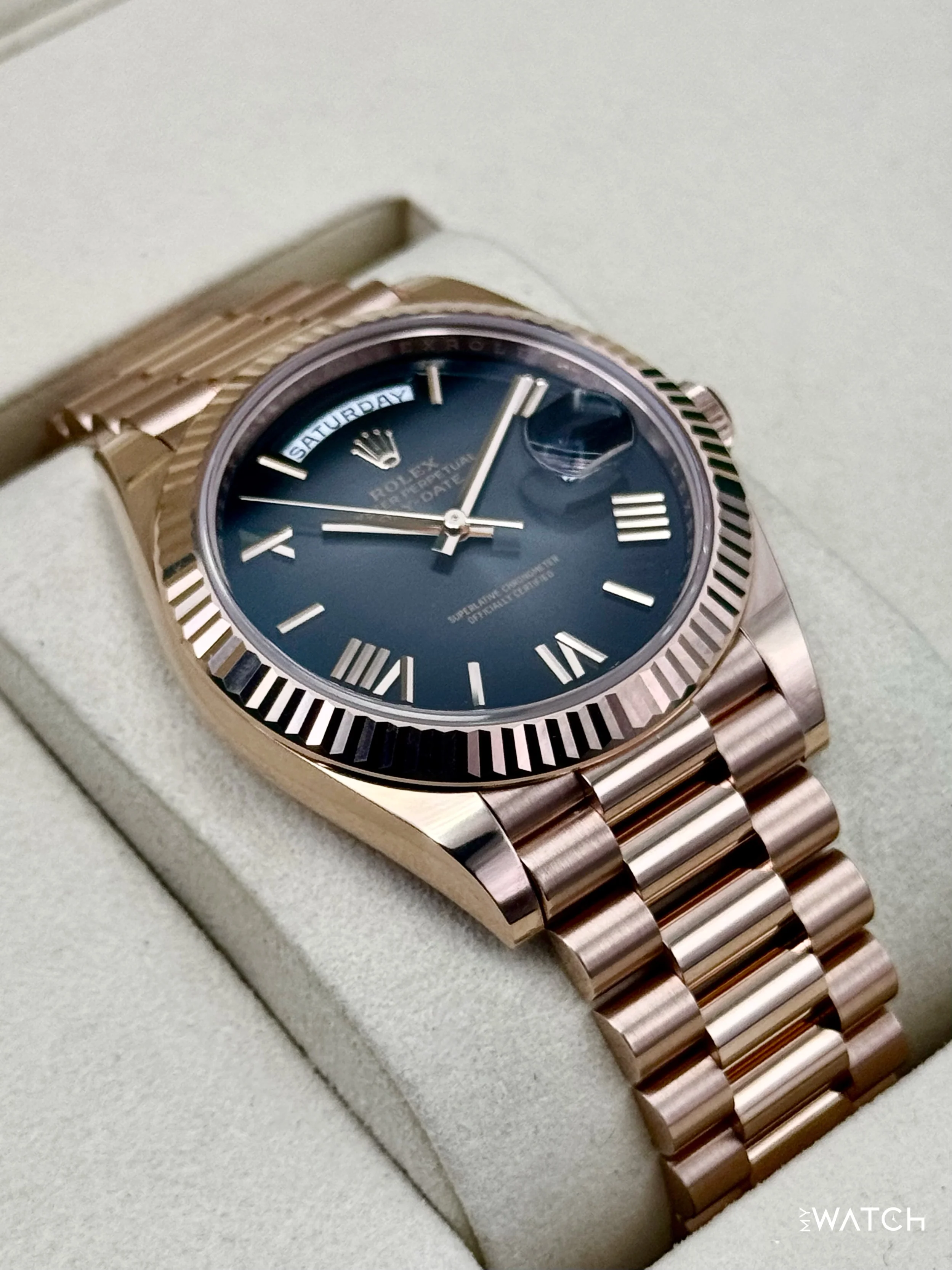 2025 Rolex Day-Date 40mm 228235 Presidential Slate Ombre Dial - Image 6