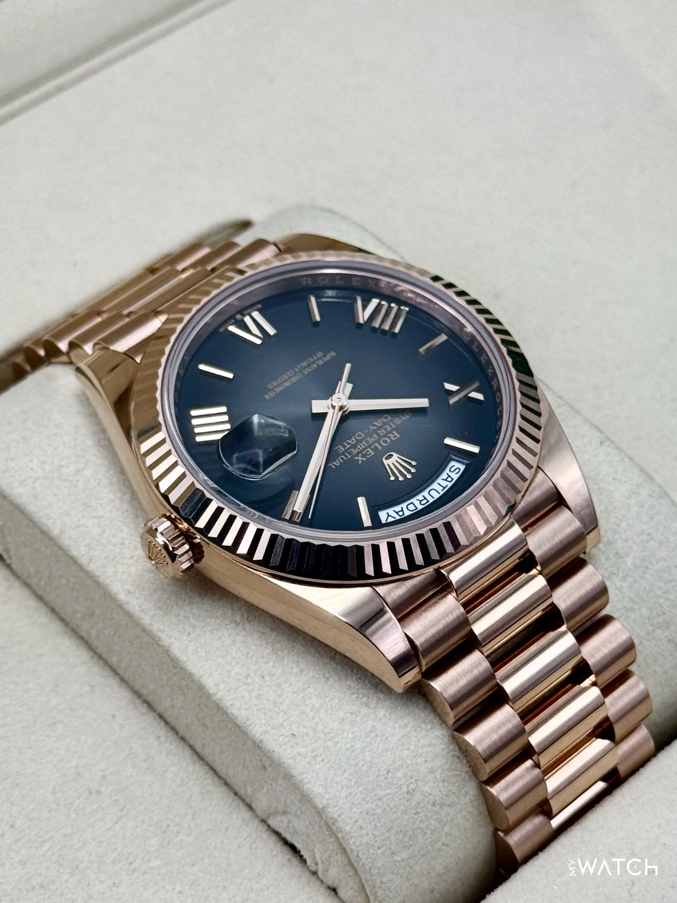 2025 Rolex Day-Date 40mm 228235 Presidential Slate Ombre Dial - Image 8