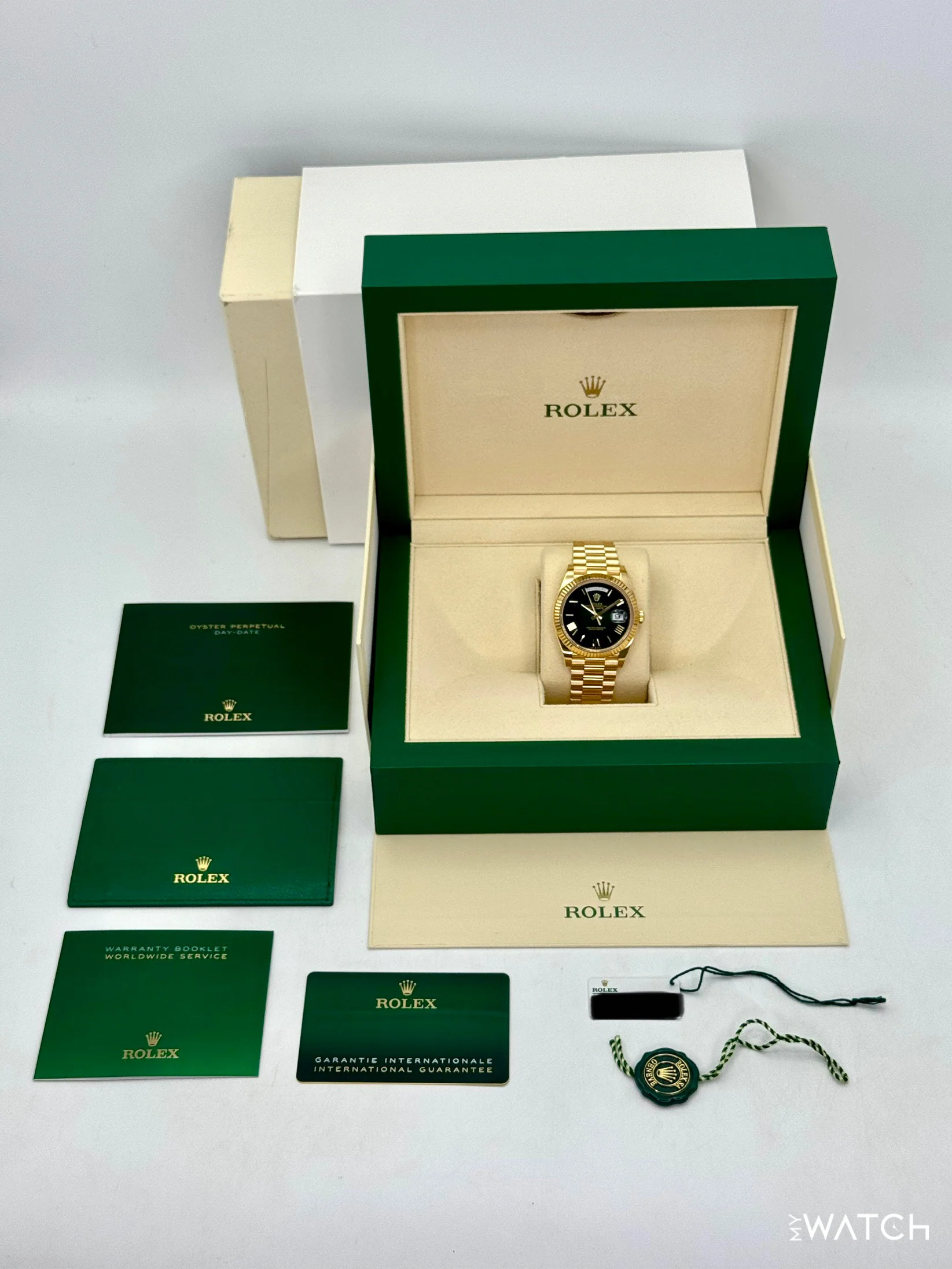 2025 Rolex Day-Date 40mm 228238 Presidential Green Ombre Dial - Image 10