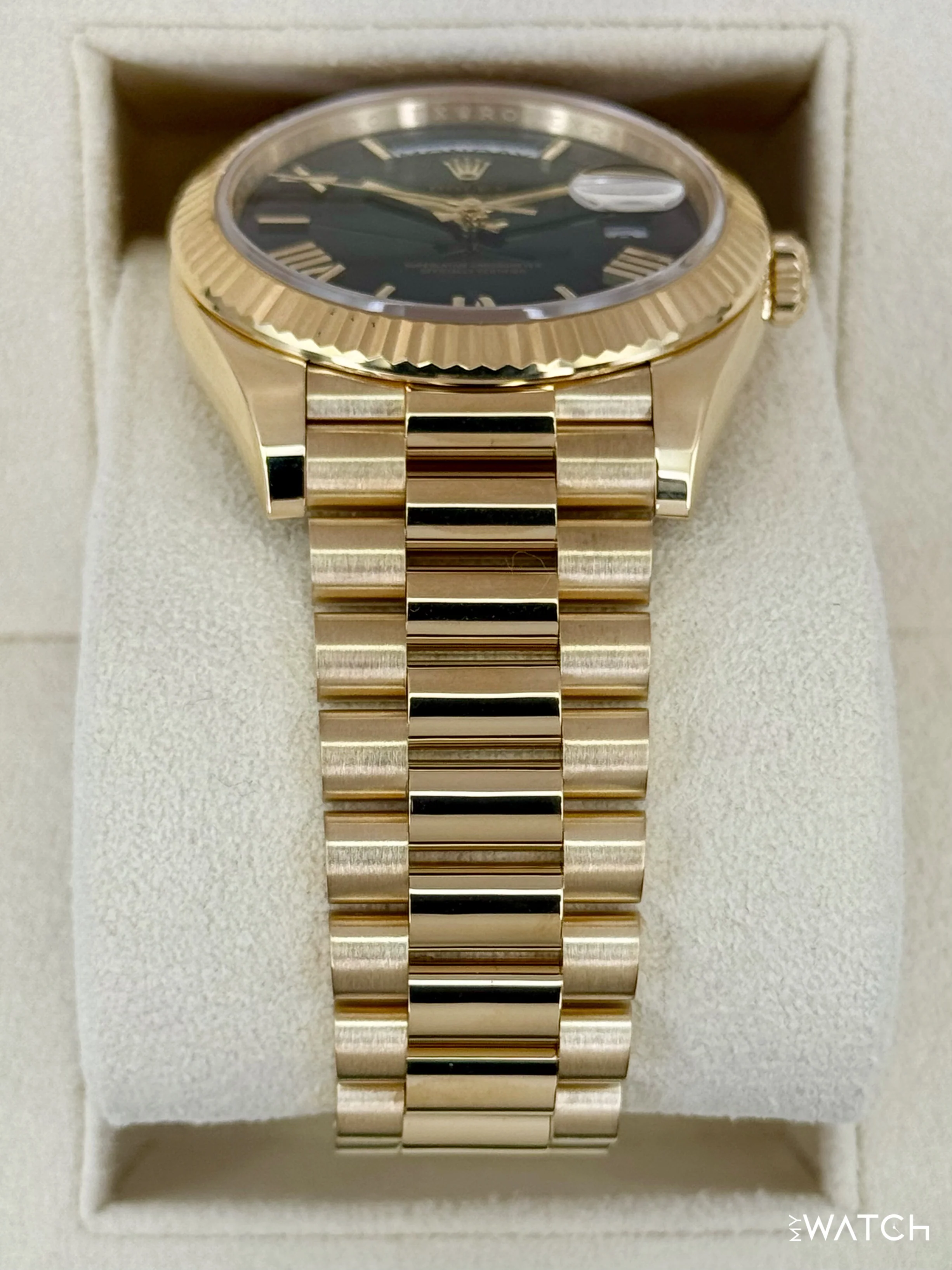2025 Rolex Day-Date 40mm 228238 Presidential Green Ombre Dial - Image 3