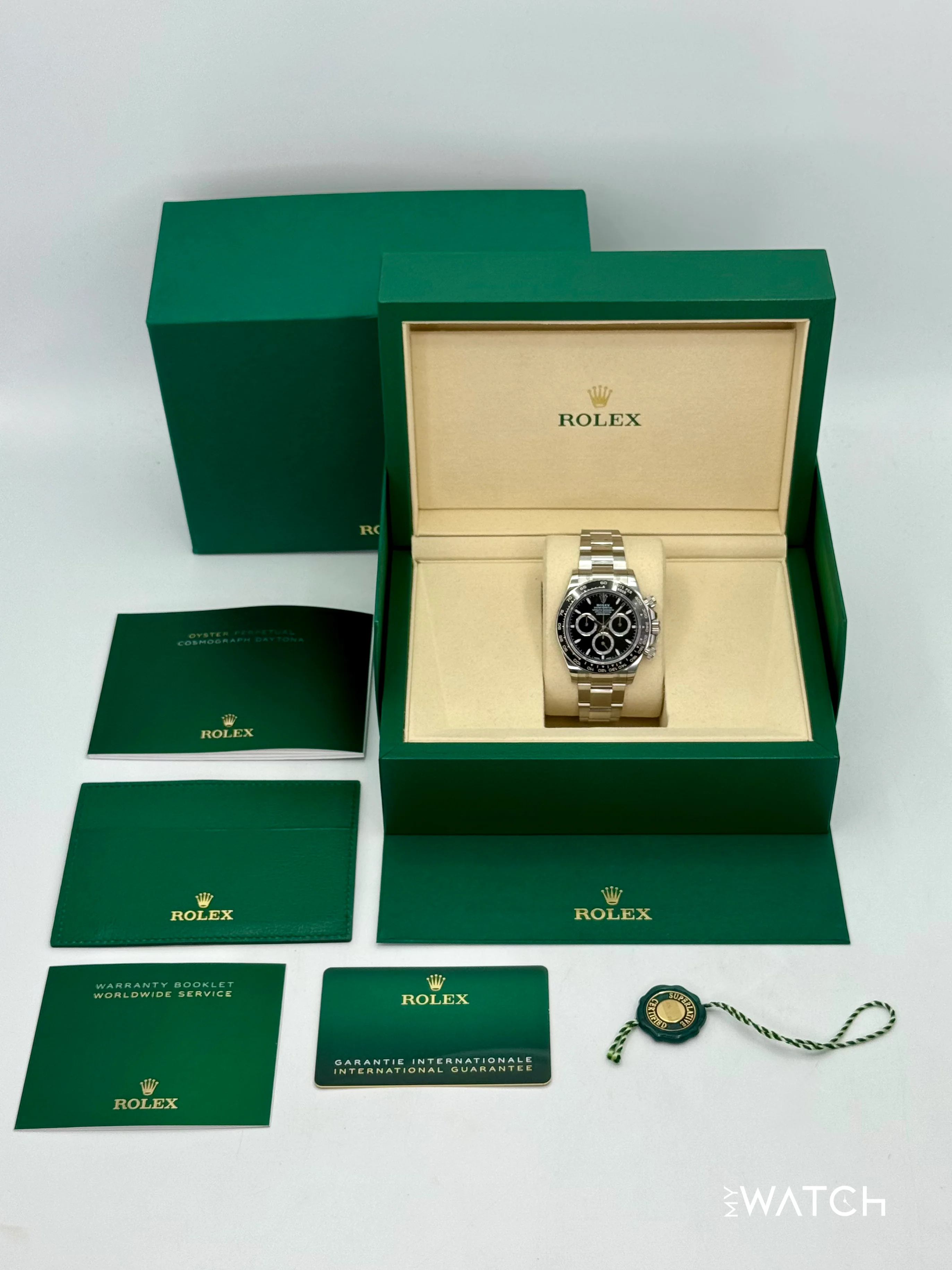 2025 Rolex Daytona 40mm 126500LN Stainless Steel Black Dial (STICKERED) - Image 10