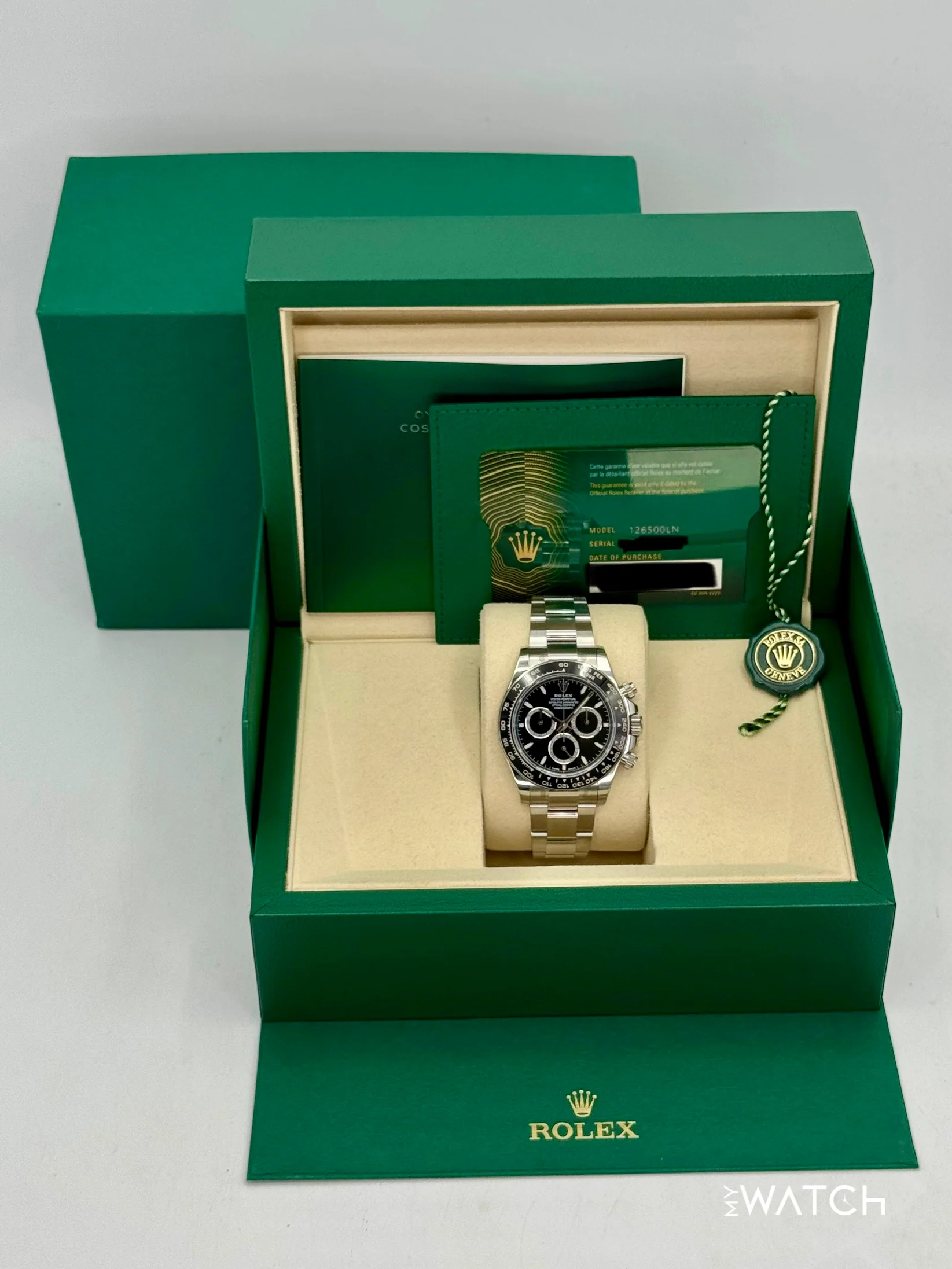 2025 Rolex Daytona 40mm 126500LN Stainless Steel Black Dial (STICKERED) - Image 9