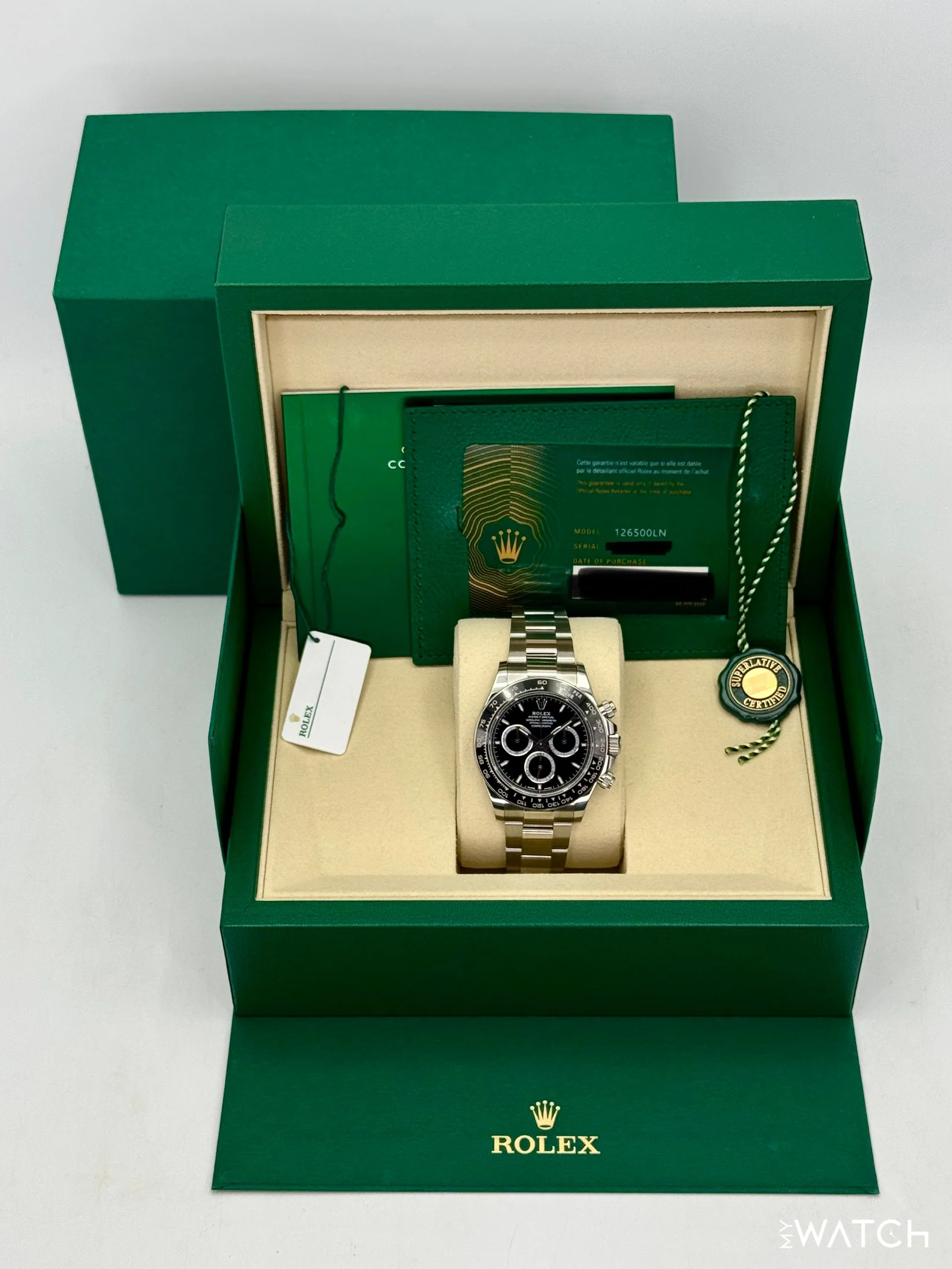 2025 Rolex Daytona 40mm 126500LN Stainless Steel Black Dial - Image 9