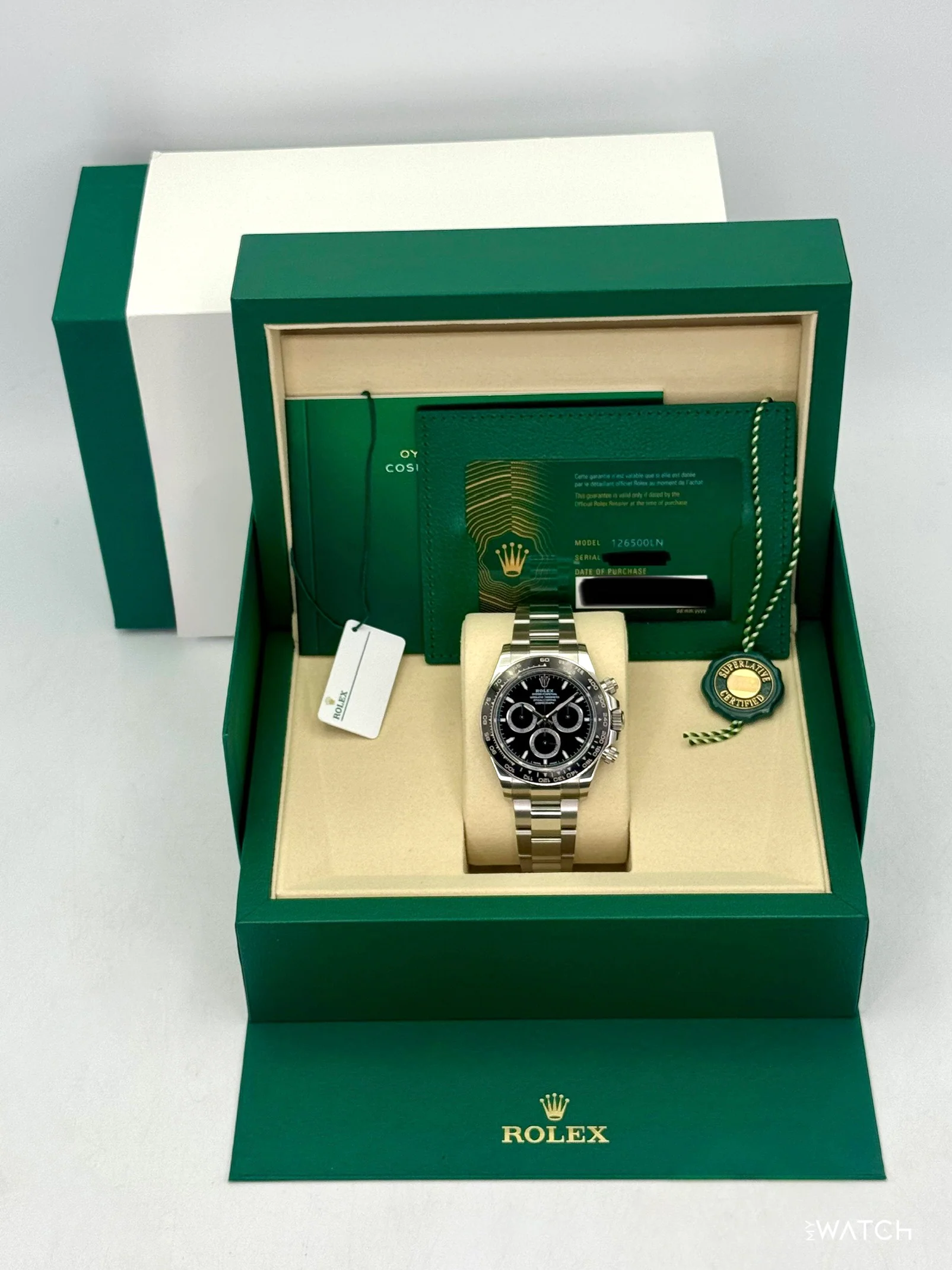 2025 Rolex Daytona 40mm 126500LN Stainless Steel Black Dial - Image 9