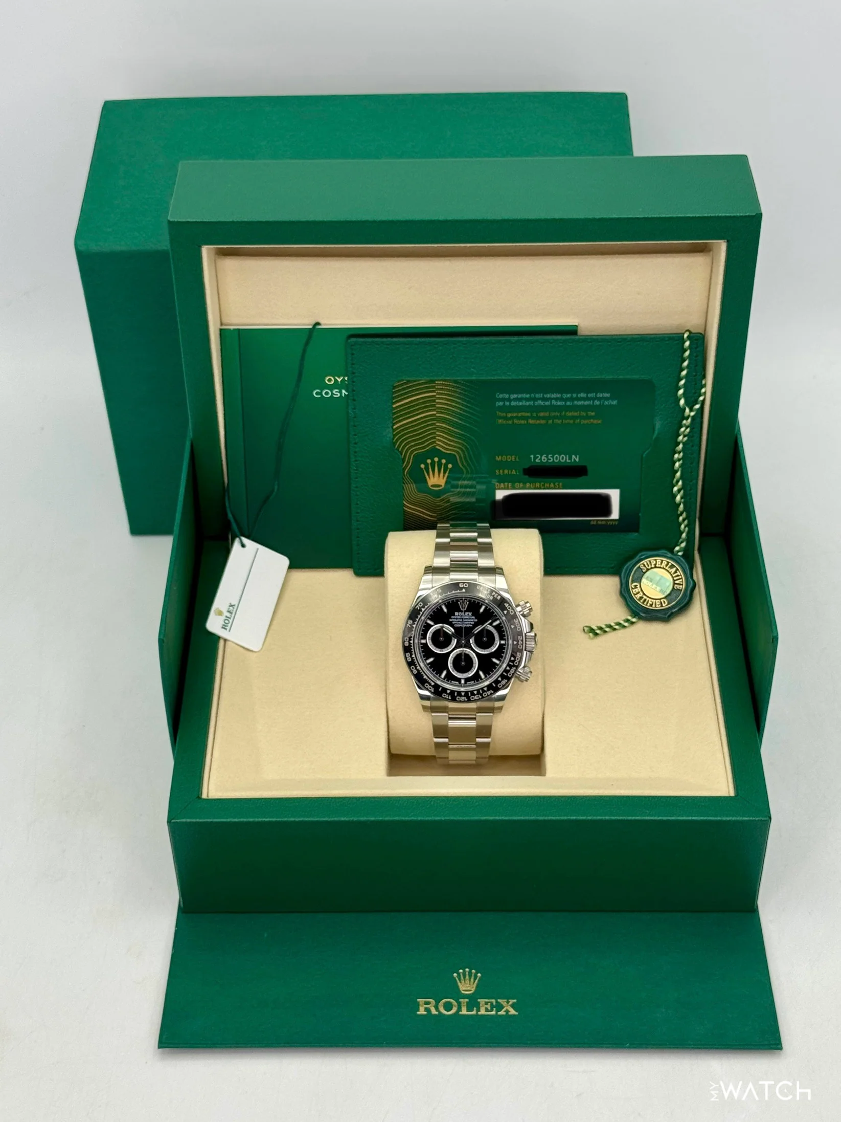 2025 Rolex Daytona 40mm 126500LN Stainless Steel Black Dial - Image 9