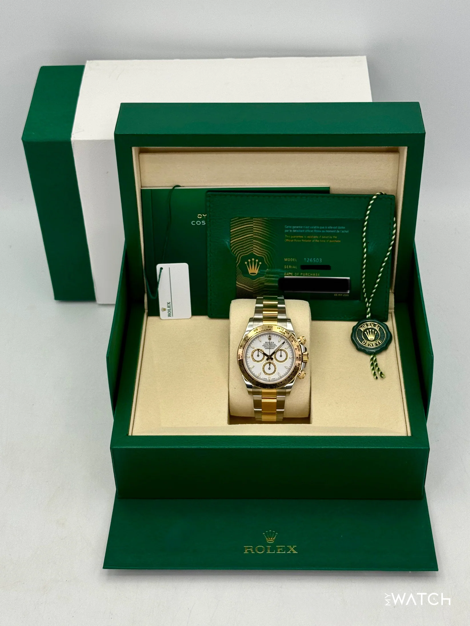 2025 Rolex Daytona 40mm 126503 Two-Tone White Dial - Image 9