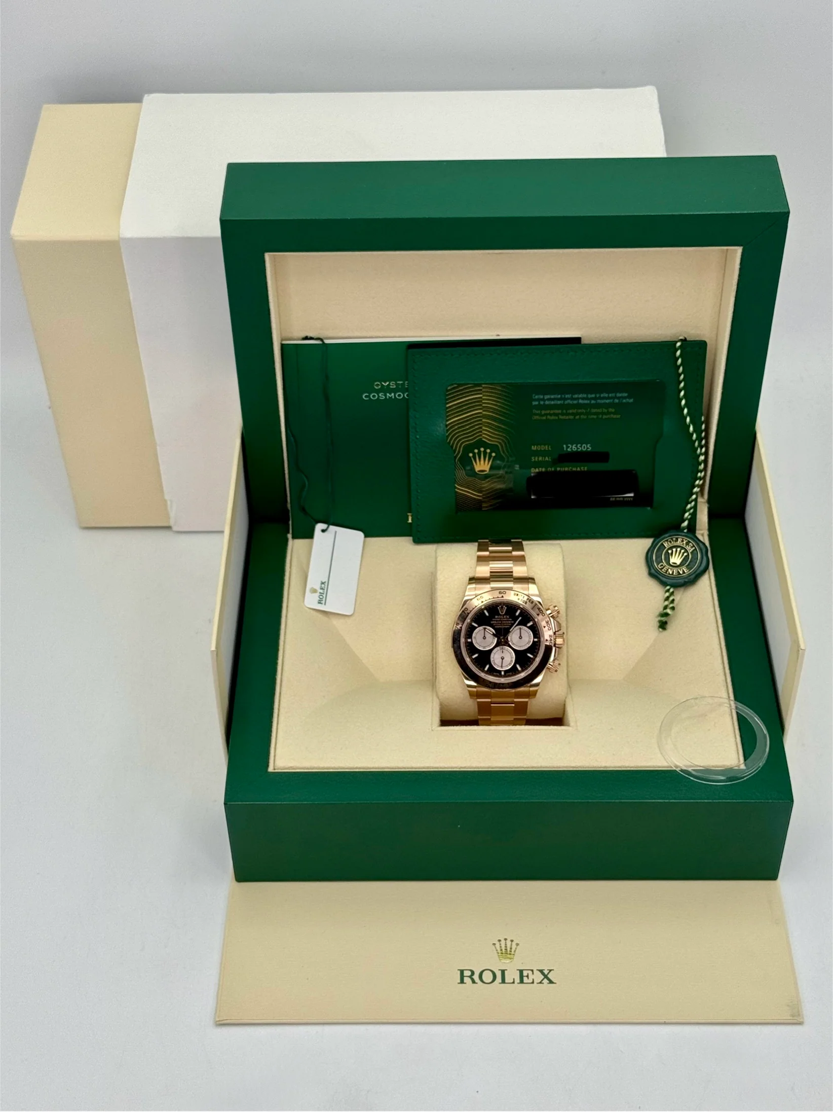 2025 Rolex Daytona 40mm 126505 Rose Gold Black Dial - Image 9