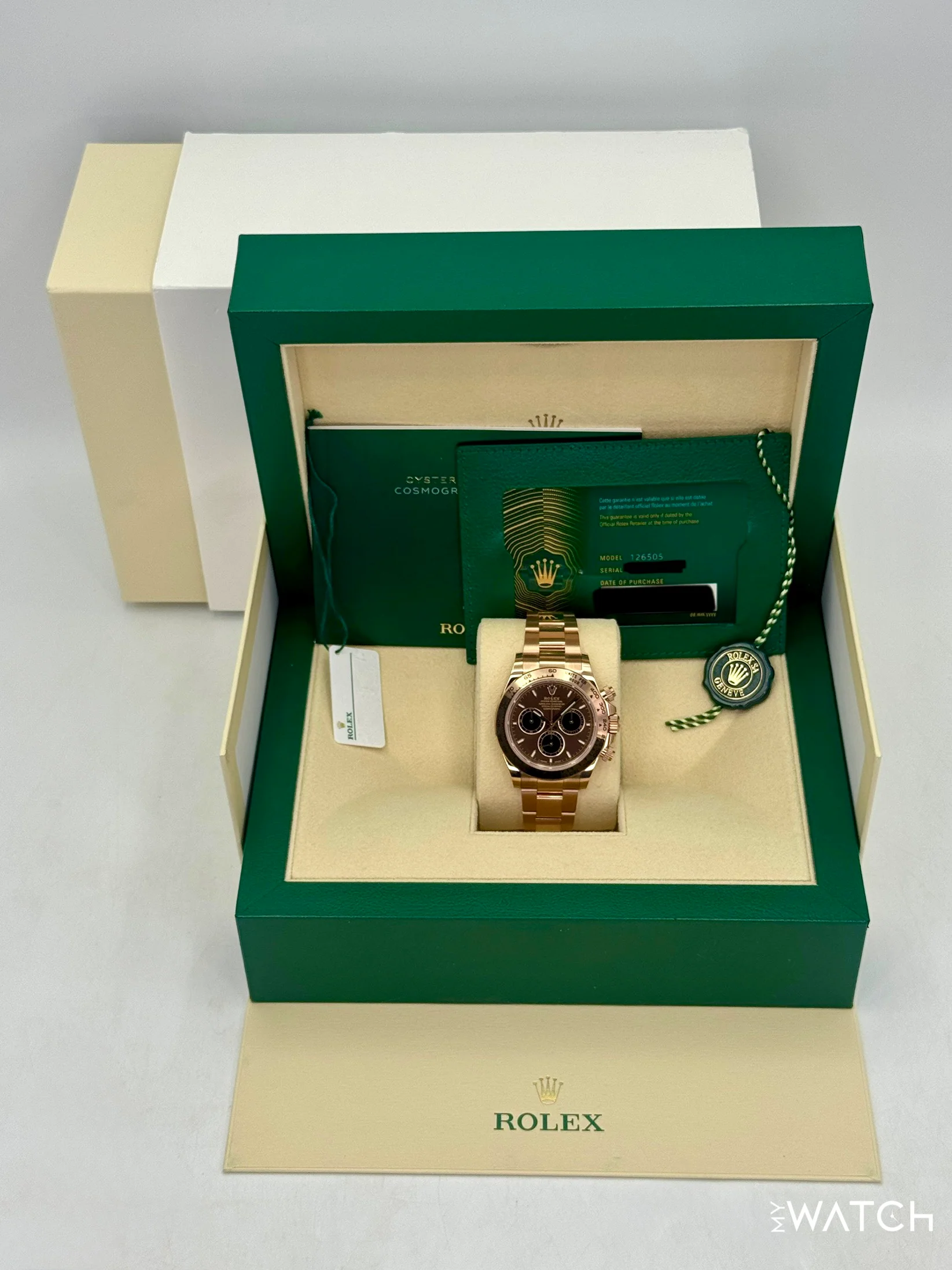 2025 Rolex Daytona 40mm 126505 Rose Gold Chocolate Dial - Image 9