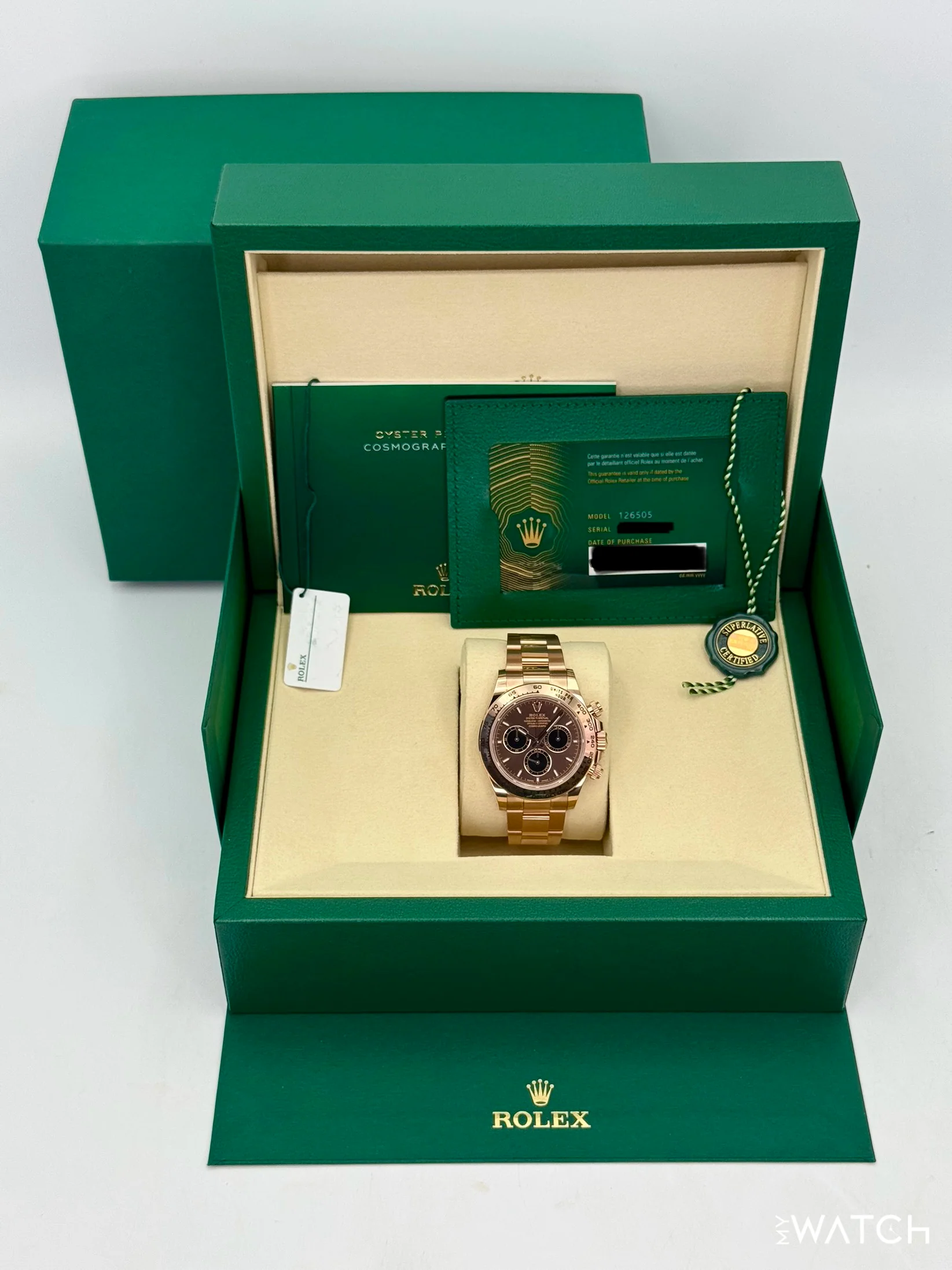 2025 Rolex Daytona 40mm 126505 Rose Gold Chocolate Dial - Image 8
