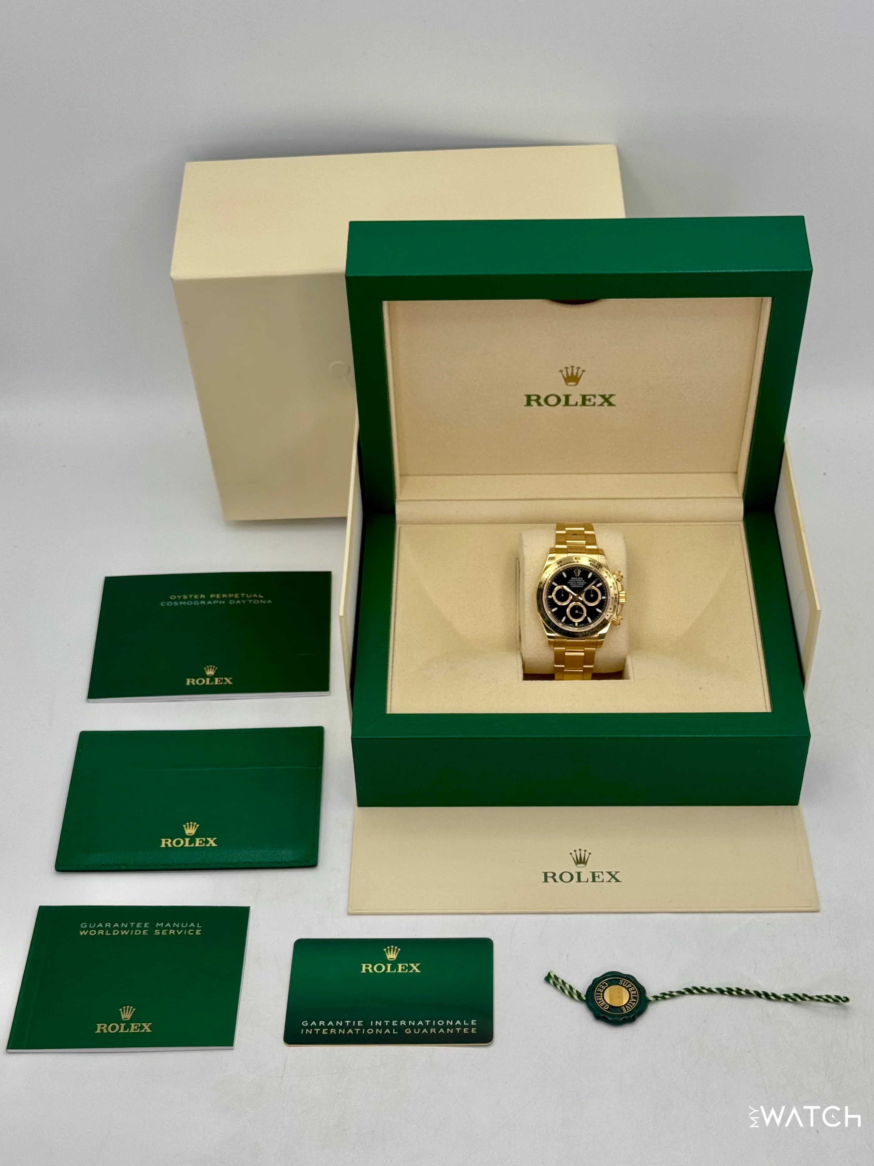 2025 Rolex Daytona 40mm 126508 18K Yellow Gold Black Dial - Image 10