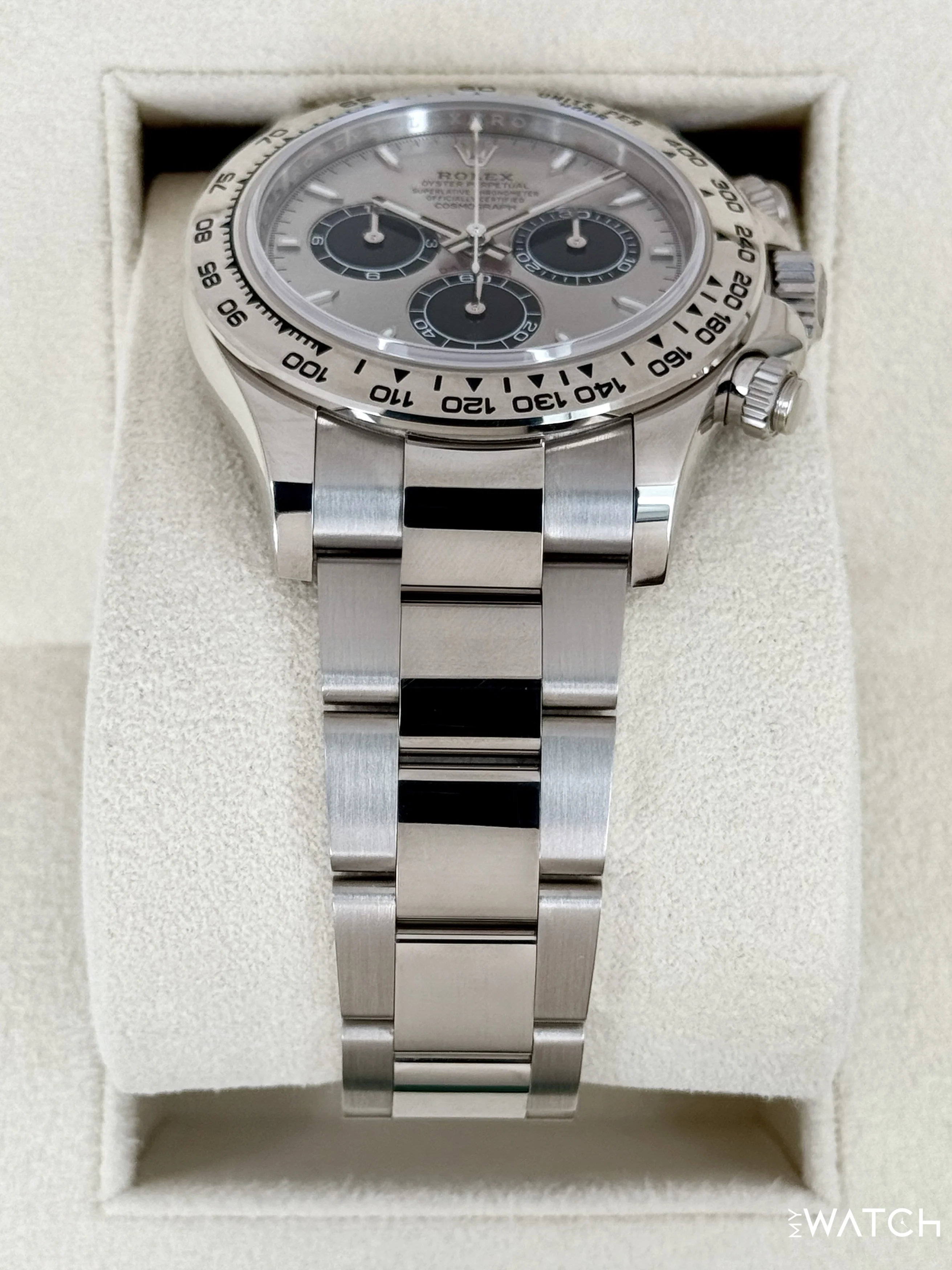 2025 Rolex Daytona 40mm 126509 White Gold Silver Ghost Dial - Image 3