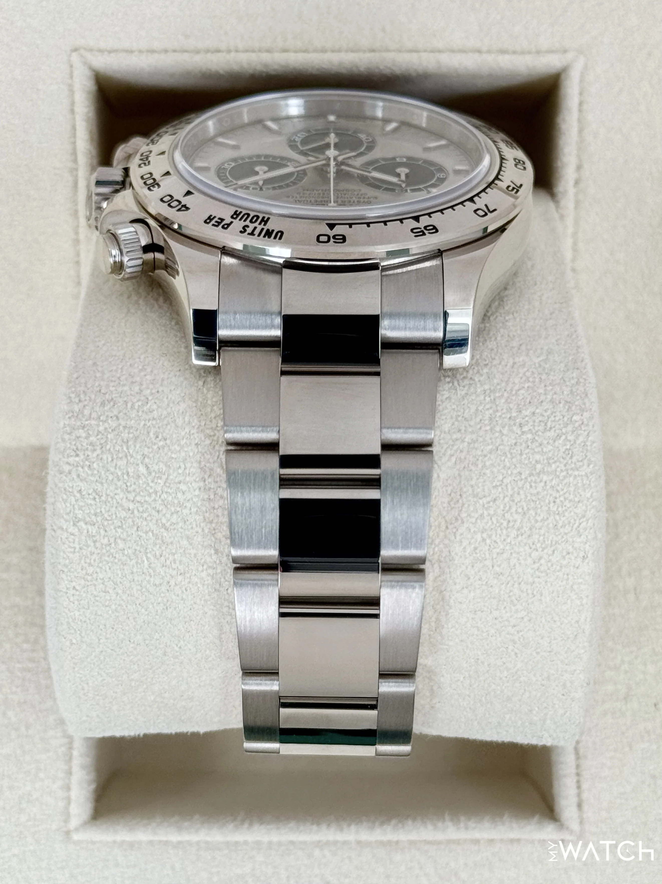 2025 Rolex Daytona 40mm 126509 White Gold Silver Ghost Dial - Image 4