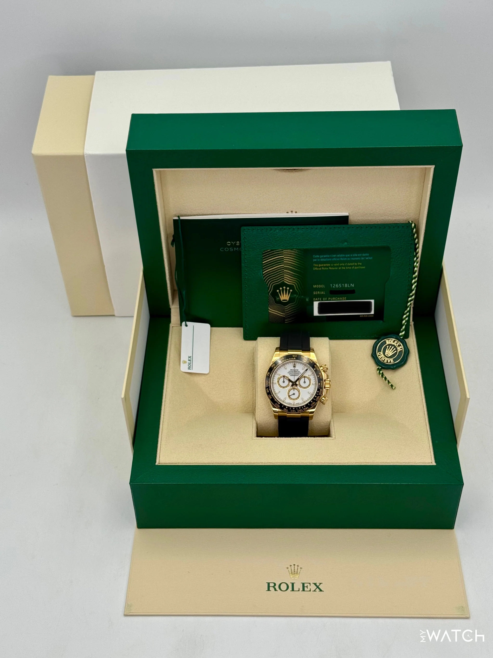 2025 Rolex Daytona 40mm 126518LN Yellow Gold White Dial - Image 9