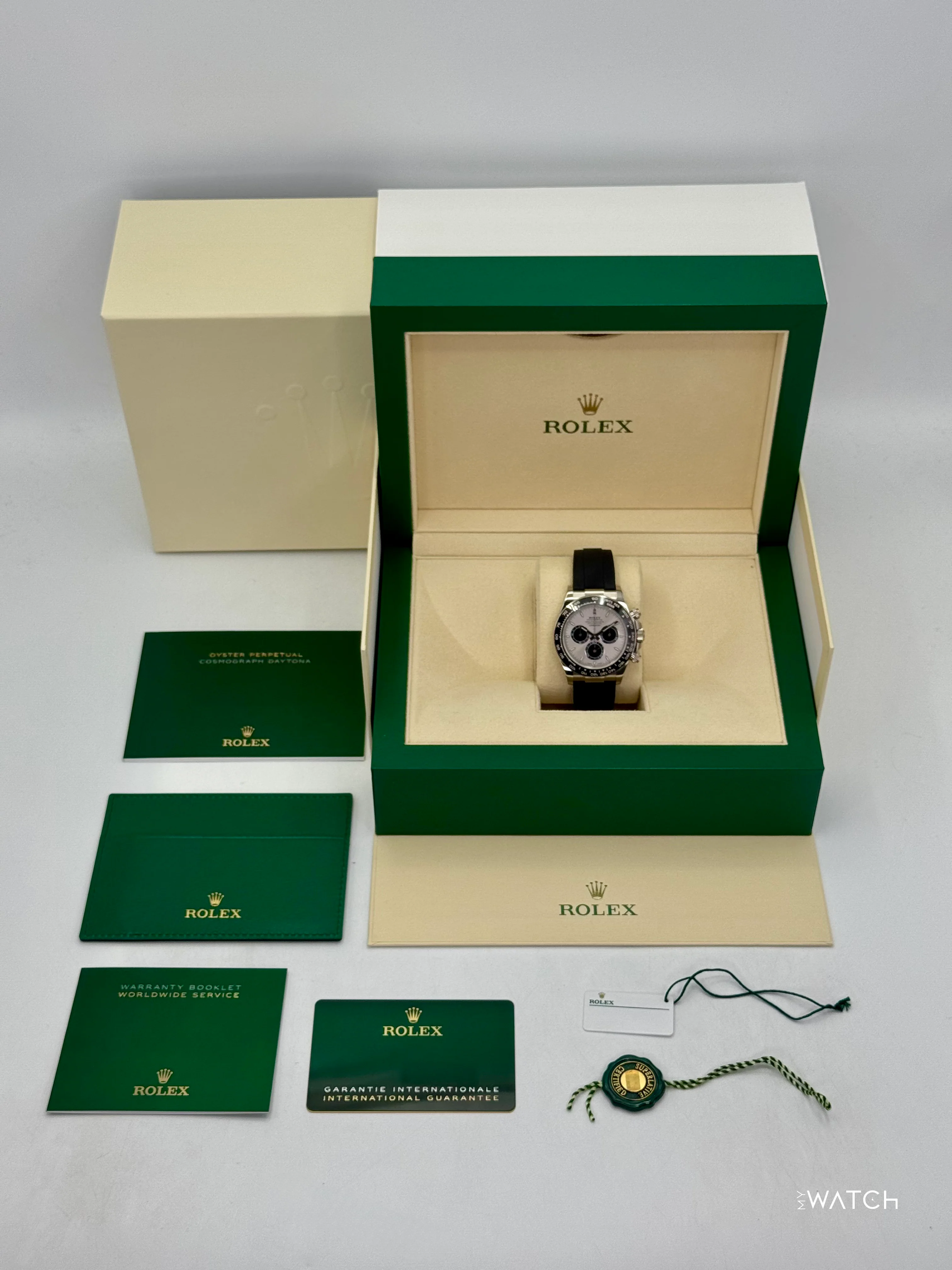 2025 Rolex Daytona 40mm 126519LN White Gold Oysterflex Silver Ghost Dial - Image 10