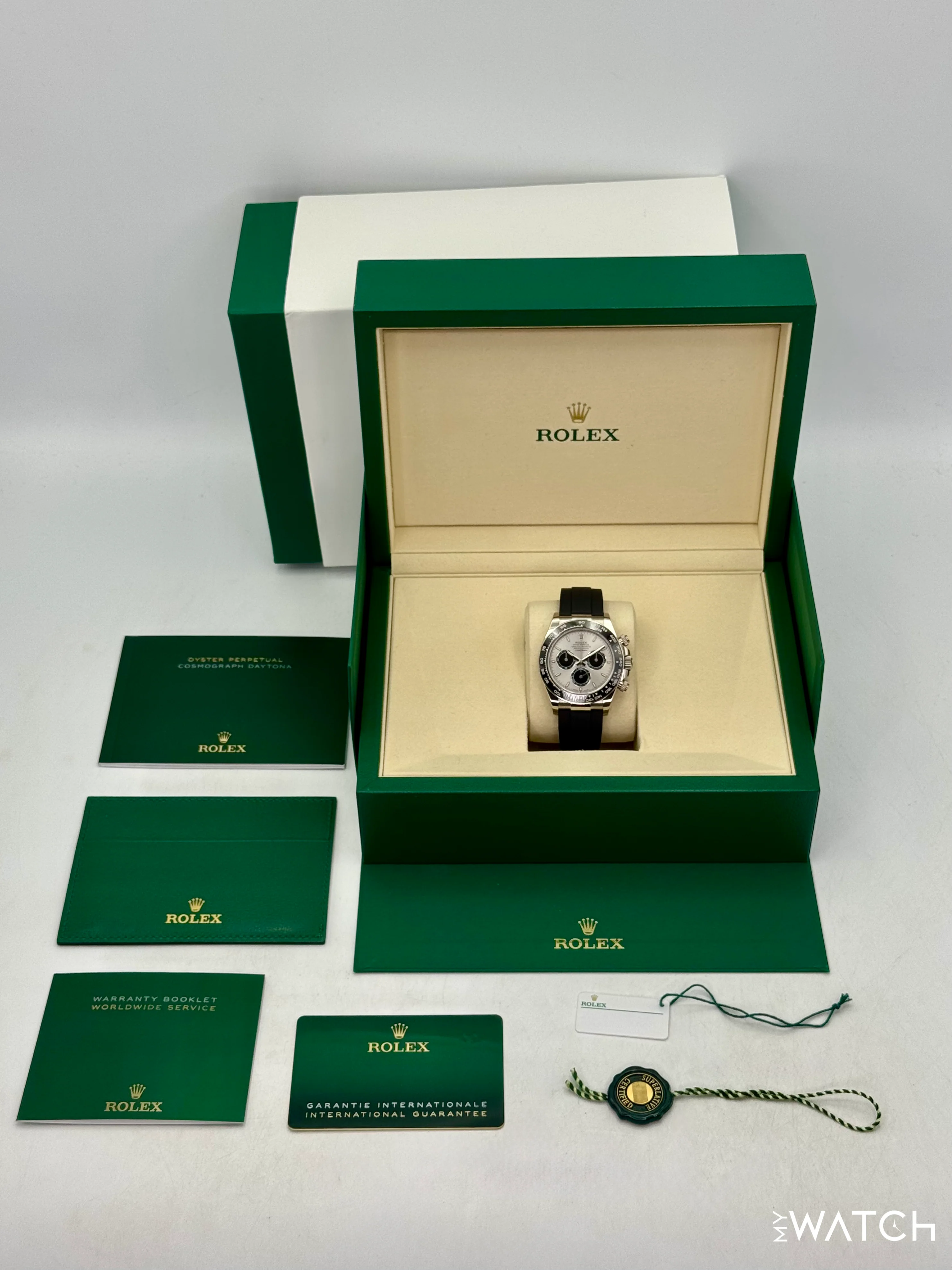 2025 Rolex Daytona 40mm 126519LN White Gold Oysterflex Silver Ghost Dial - Image 10