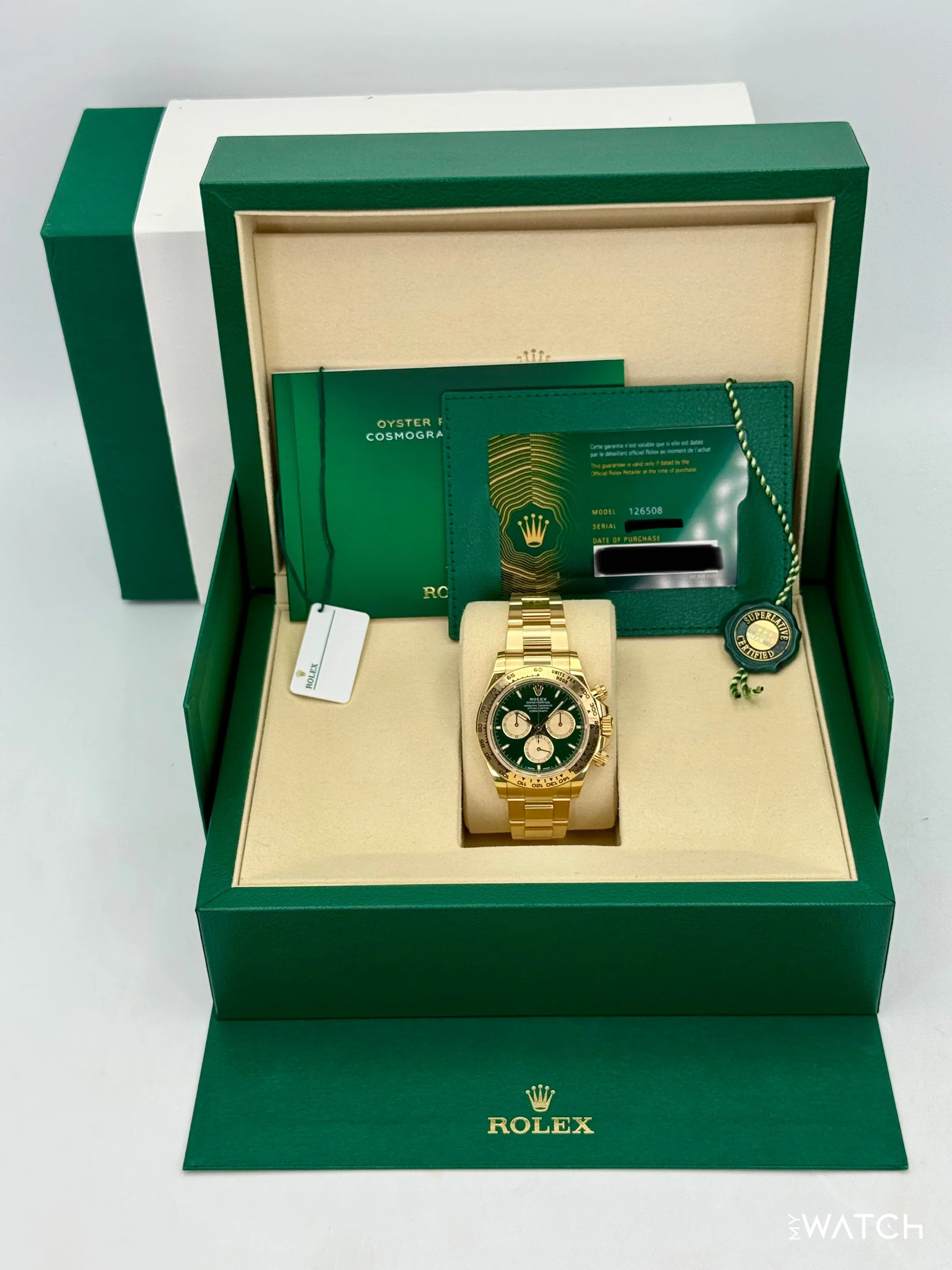 2025 Rolex Daytona "John Mayer" 40mm 126508 Yellow Gold Green Dial - Image 9