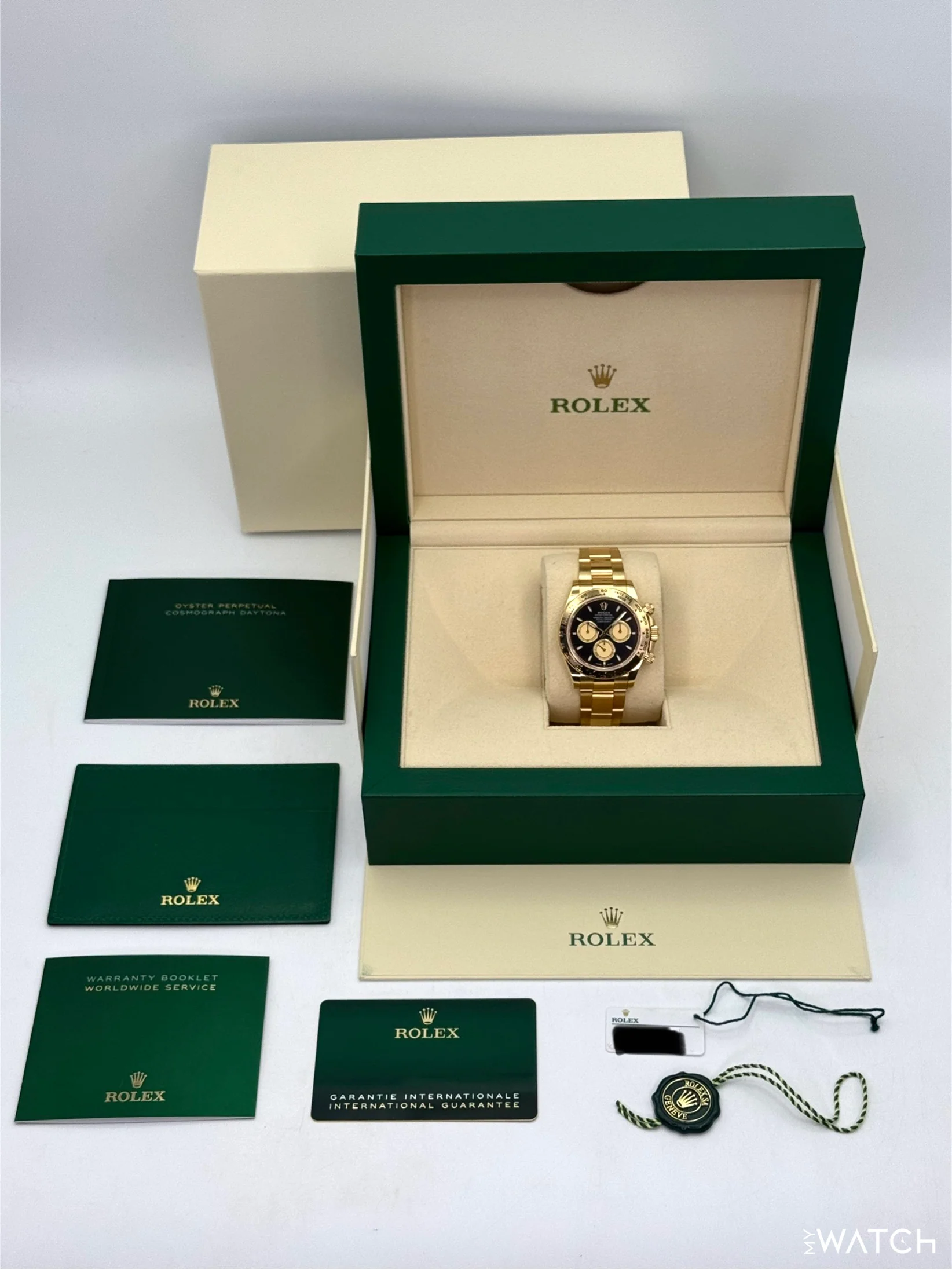 2025 Rolex Daytona "Paul Newman" 40mm 126508 18K Yellow Gold Black Dial - Image 10
