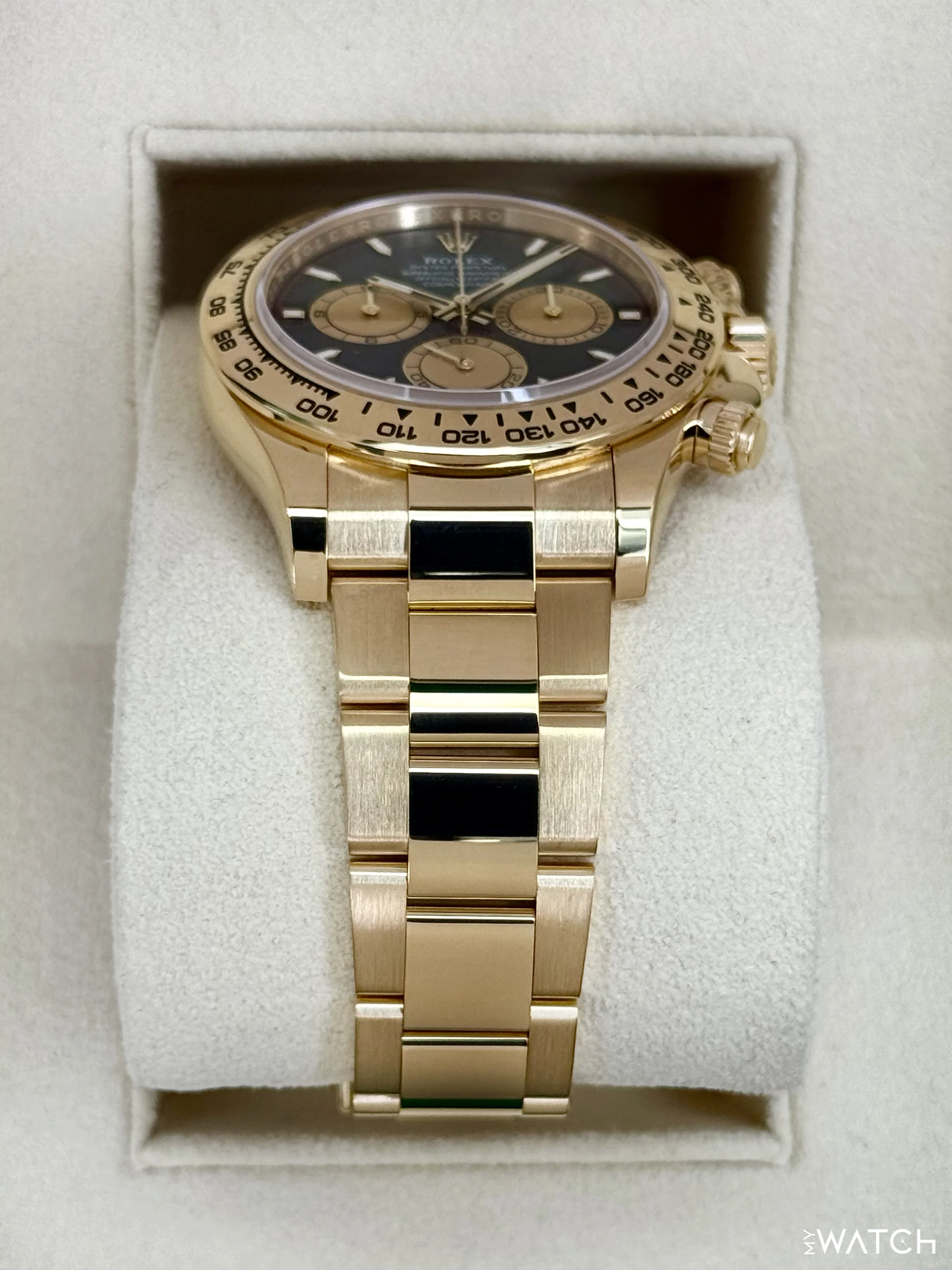 2025 Rolex Daytona "Paul Newman" 40mm 126508 18K Yellow Gold Black Dial - Image 3